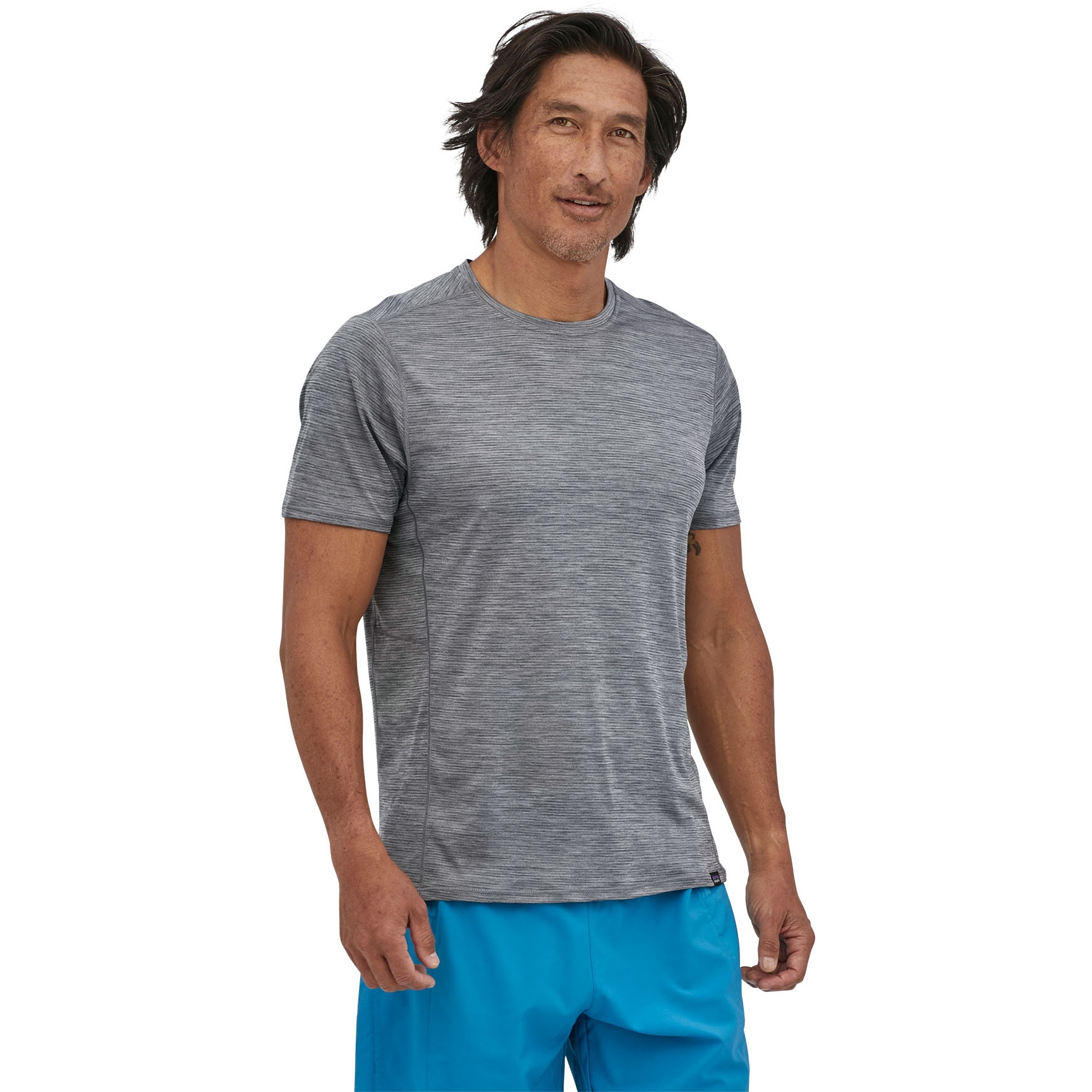 Produktbild von Patagonia Capilene Cool Lightweight T-Shirt Herren - Forge Grey - Feather Grey X-Dye