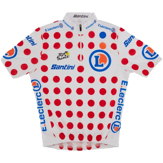 Picture of Santini GPM Leader Jersey Kids - Tour de France™ 2024 Collection - TF940B1422TDFKOM - pois PO