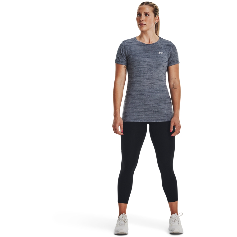 Under Armour Tech T-Shirt - Women's Gravel / Metallic Silver M