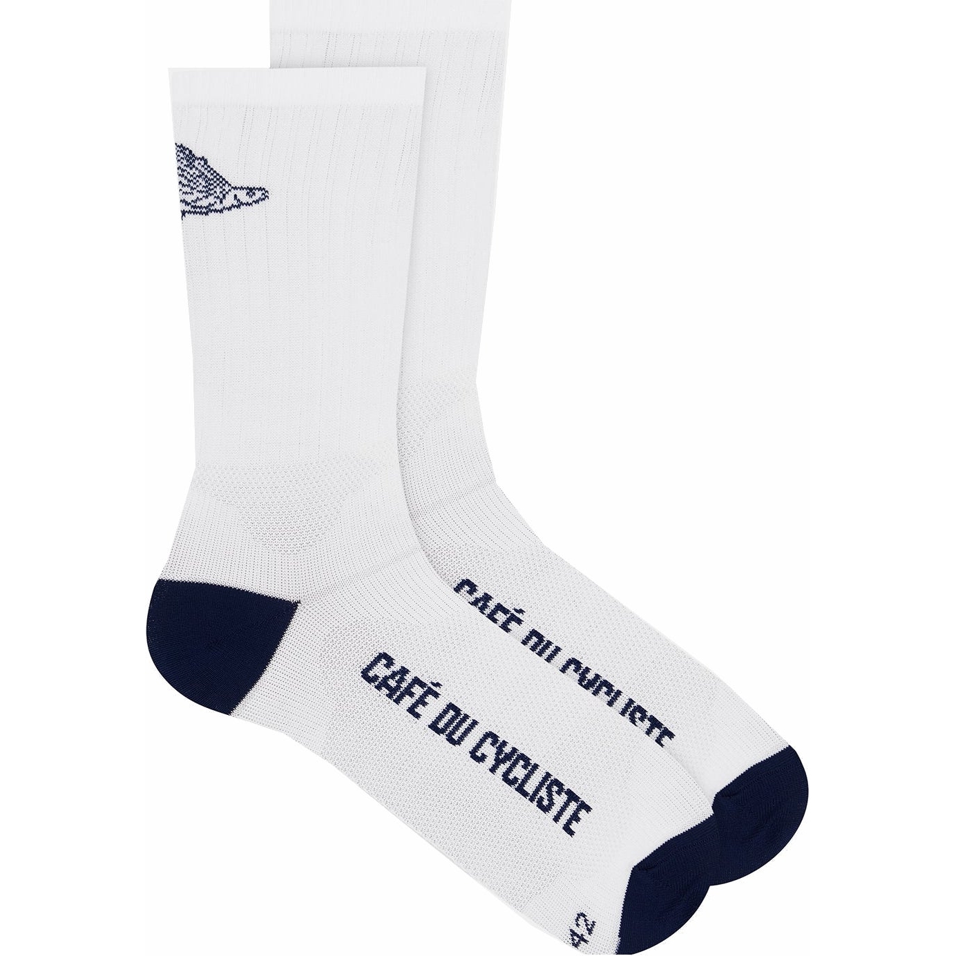 Photo produit de Café du Cycliste Chaussettes - Gravel - flying fish/white