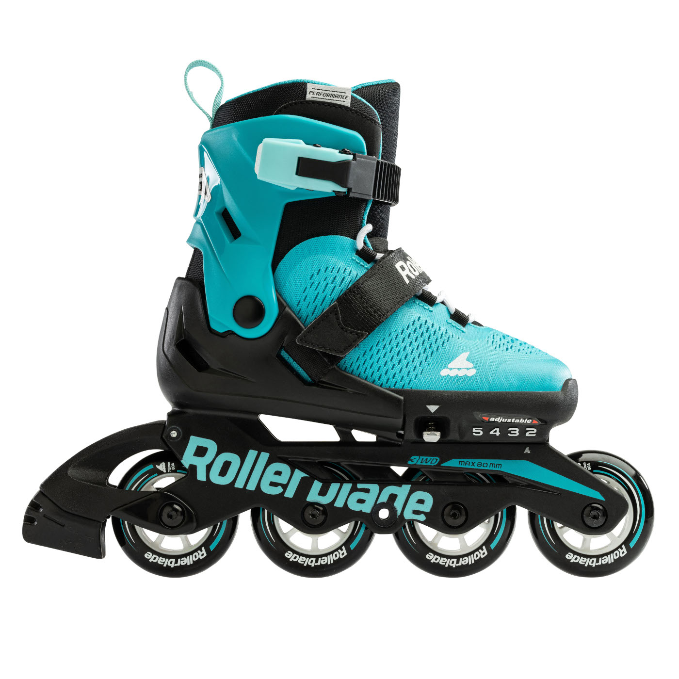 Picture of Rollerblade Microblade - Kids Inline Skates - aqua/black