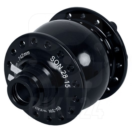 Picture of SON 28 15 Hub Dynamo - 6-Bolt - 15x100mm - black anodized