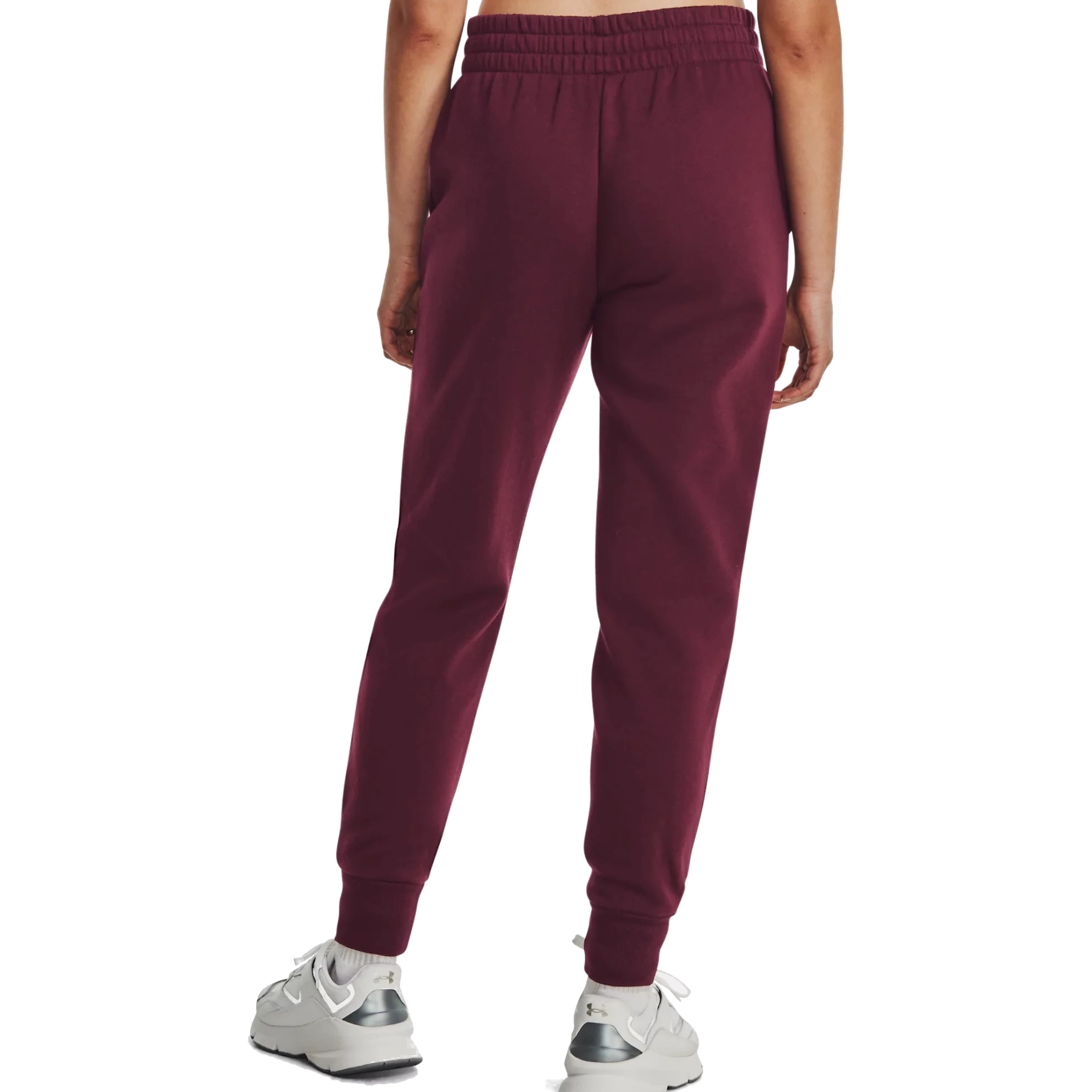 Under Armour UA Rival Fleece Joggers Women Dark Maroon White