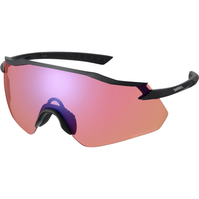 Image of Shimano Equinox Glasses - matte black - ridescape or / clear