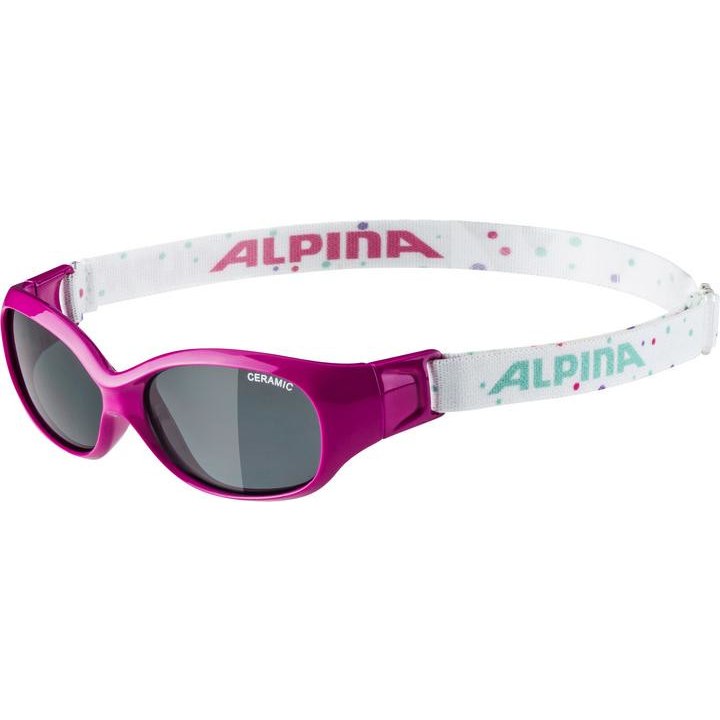 Produktbild von Alpina Sports Flexxy Kids Kinderbrille - pink-dots / CeramiC black mirror