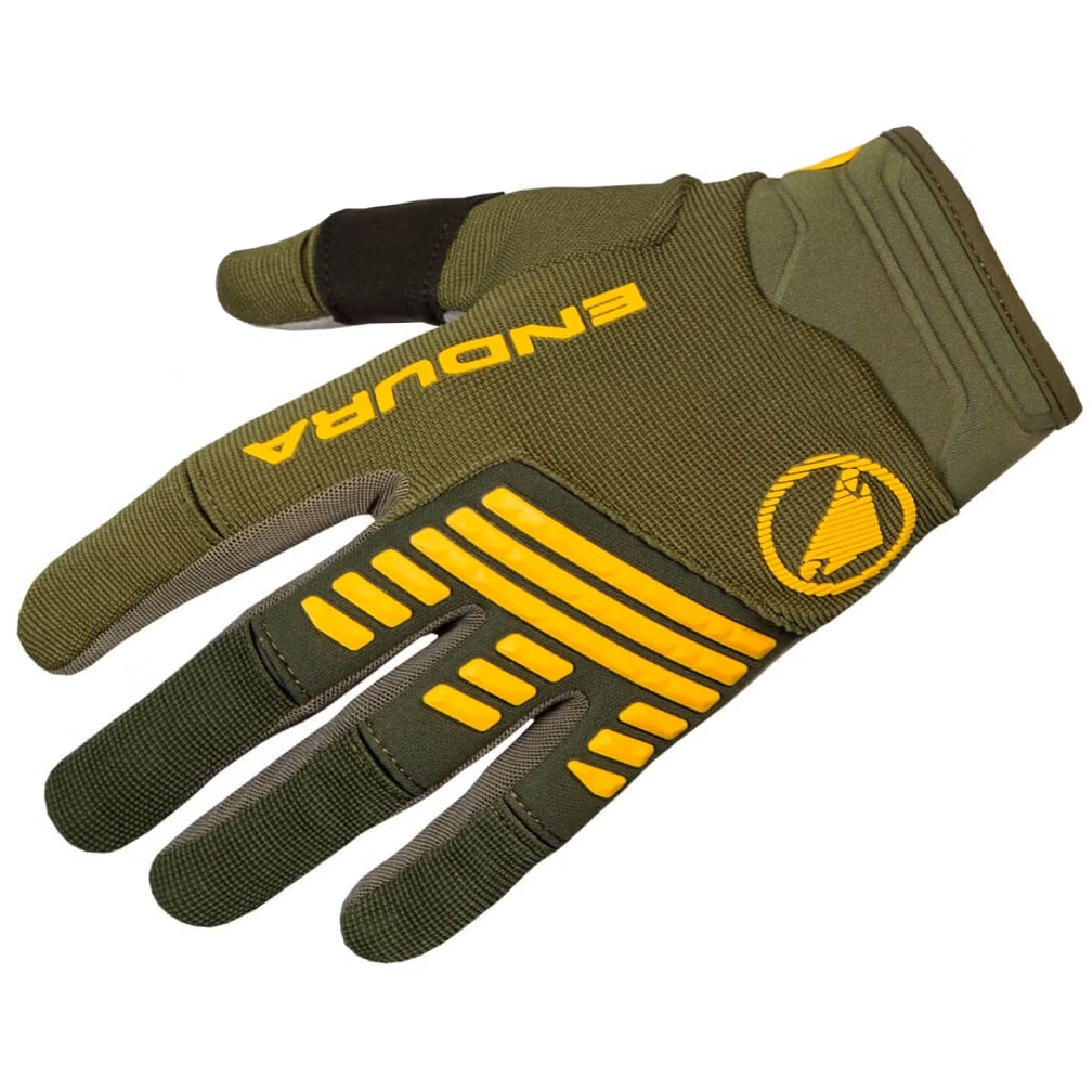 Picture of Endura SingleTrack Full Finger Gloves - olive green