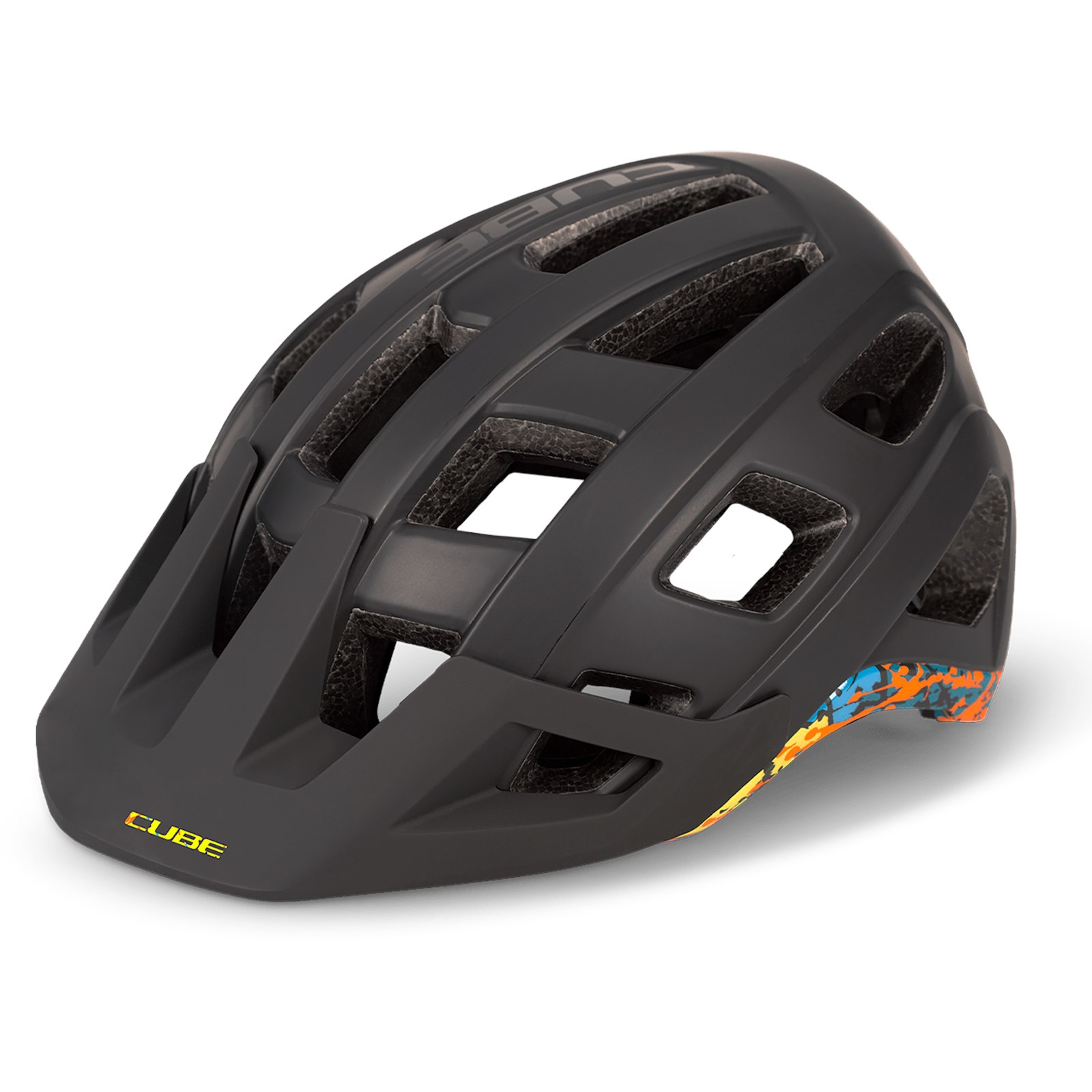 Image of CUBE Helmet BADGER - black´n´splash