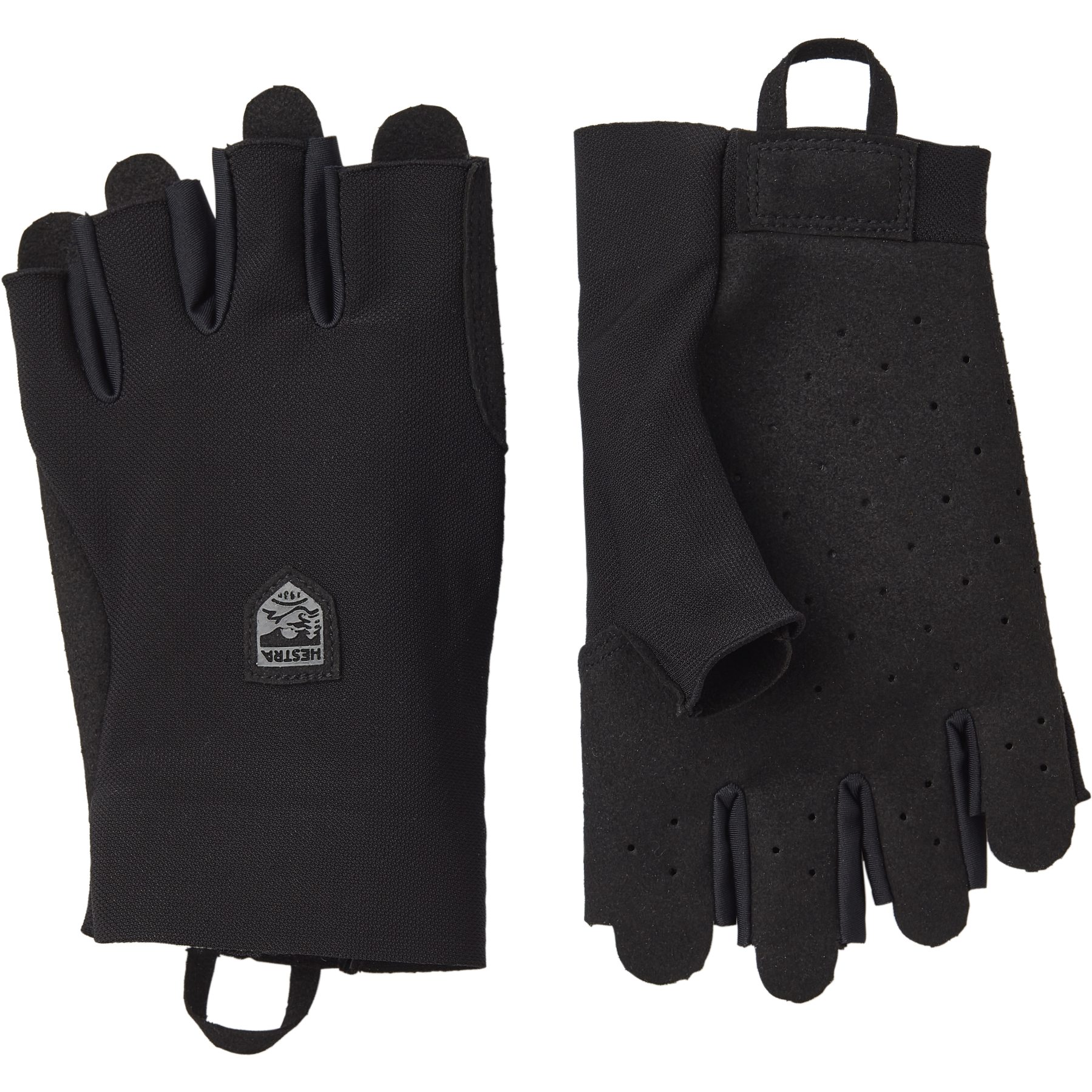 Picture of Hestra Ventair Short - 5 Finger Bike Gloves - black