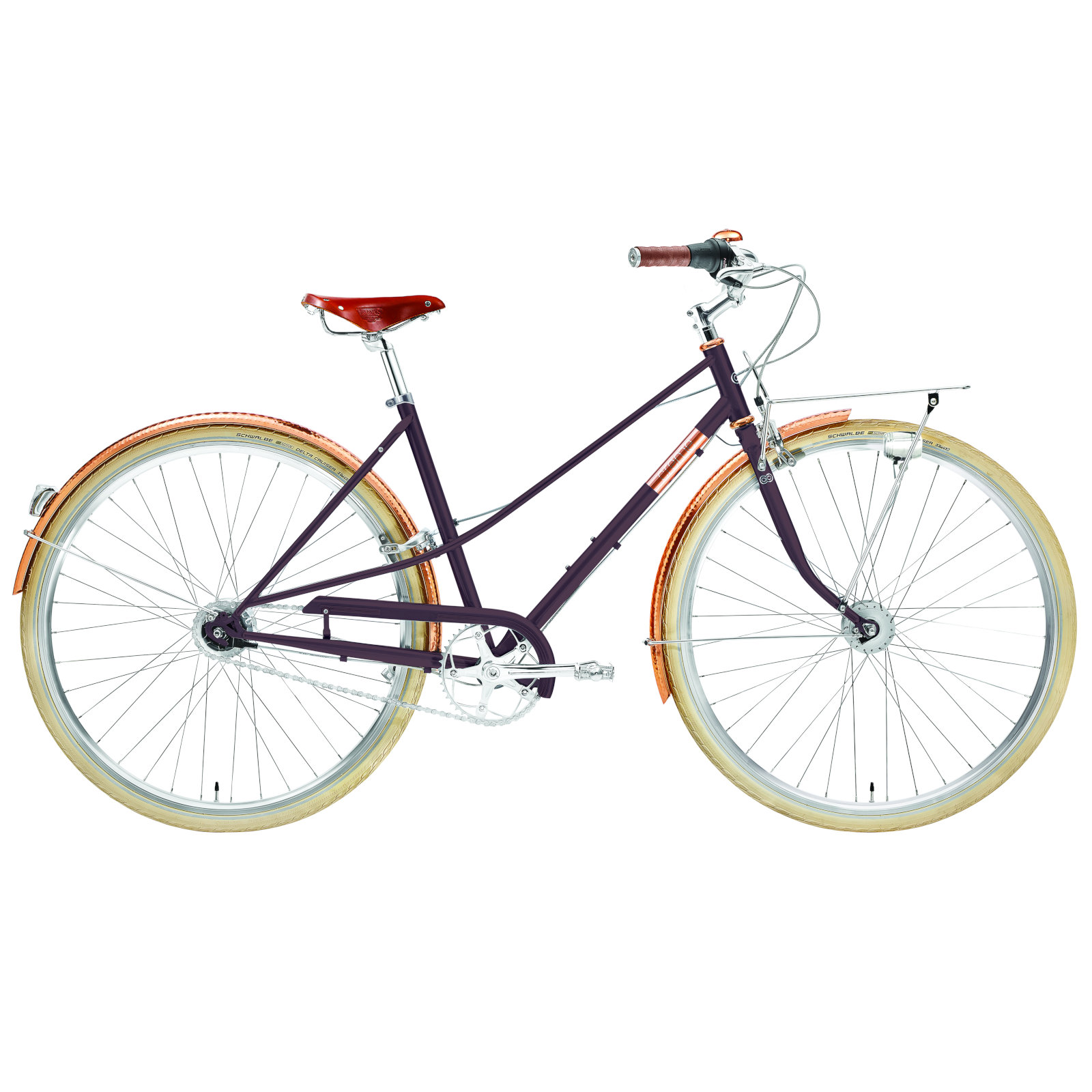 Picture of Creme Cycles CAFERACER Lady Doppio - Women Citybike - 2023 - pinot noir
