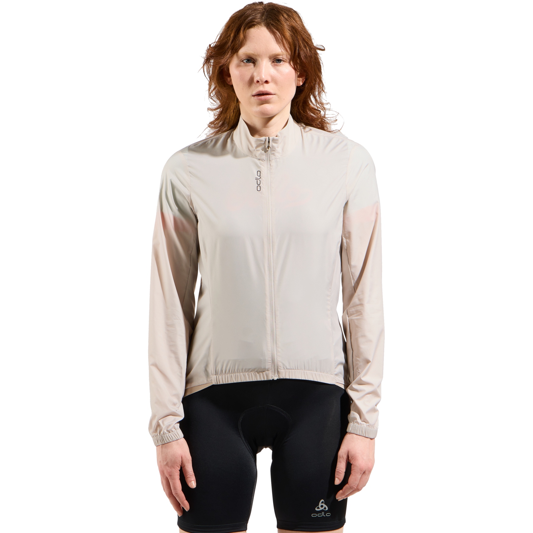 Picture of Odlo Essentials Cycling Jacket Women - silver cloud