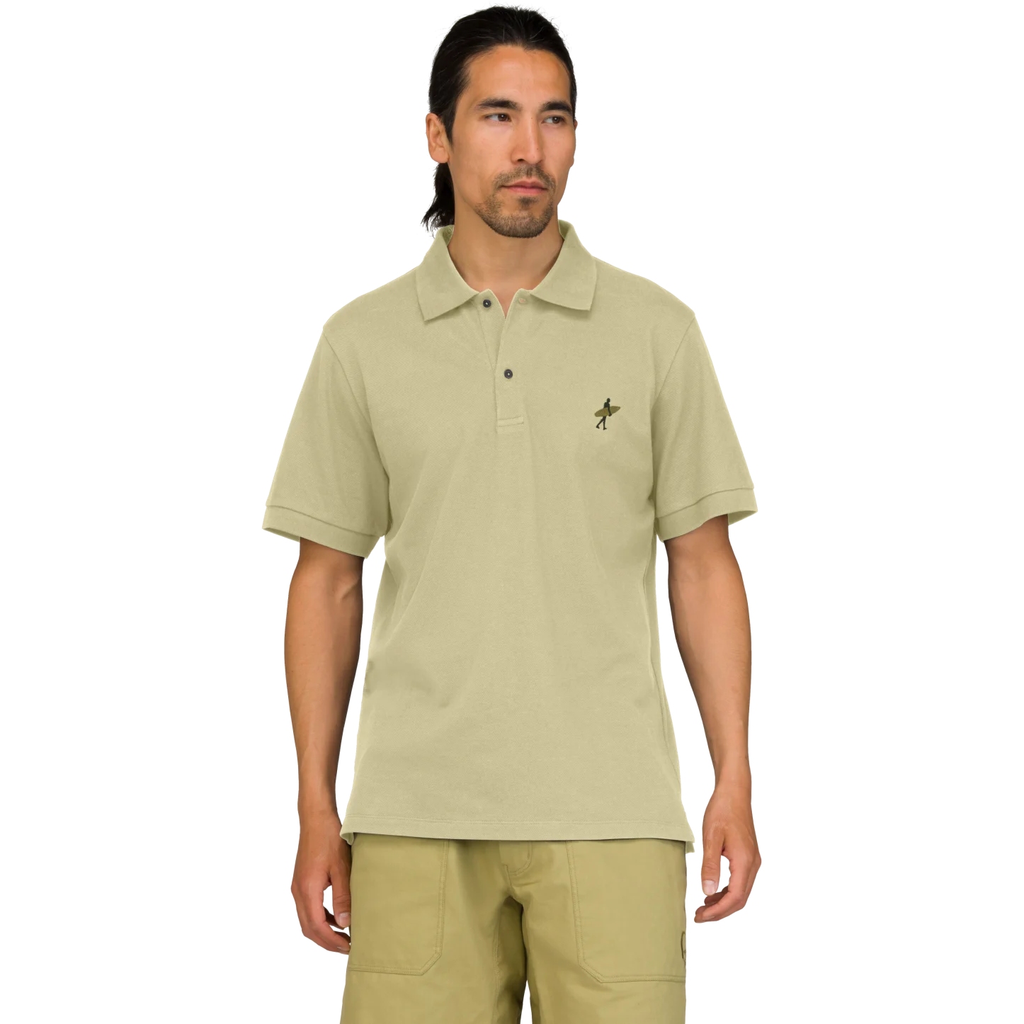 Picture of Norrona femund cotton Polo Shirt Men - Sage Green