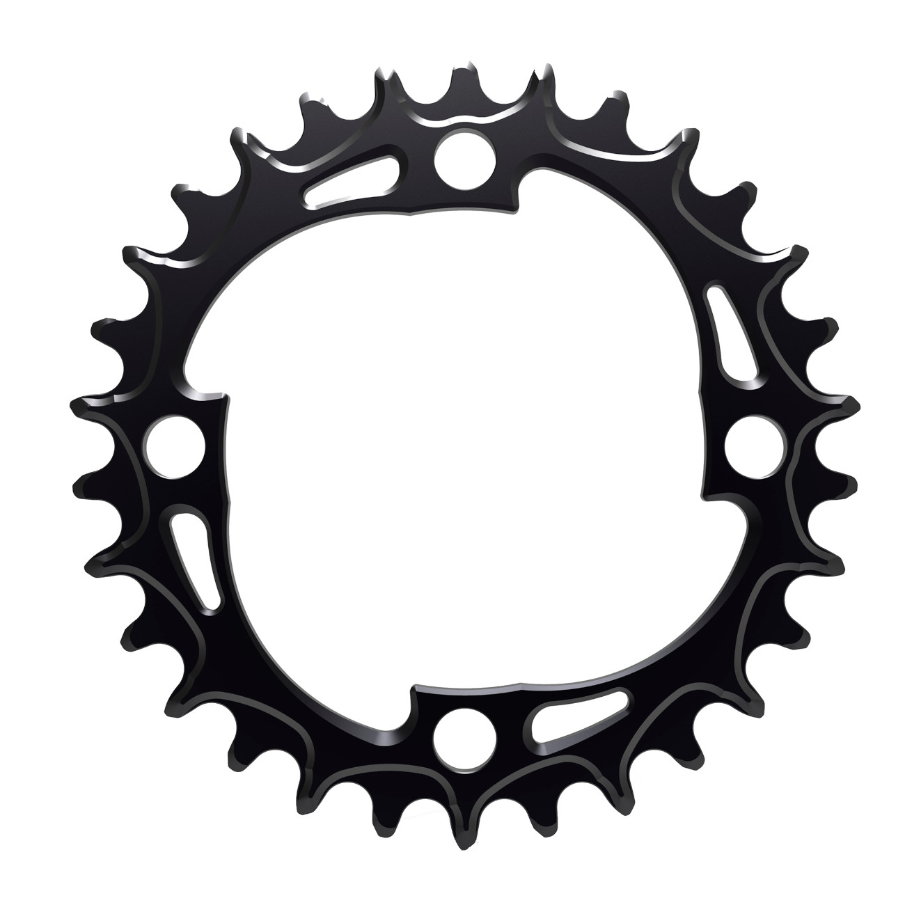 Picture of Alugear Narrow Wide MTB Chainring - for SRAM 94 BCD - 4-Bolt