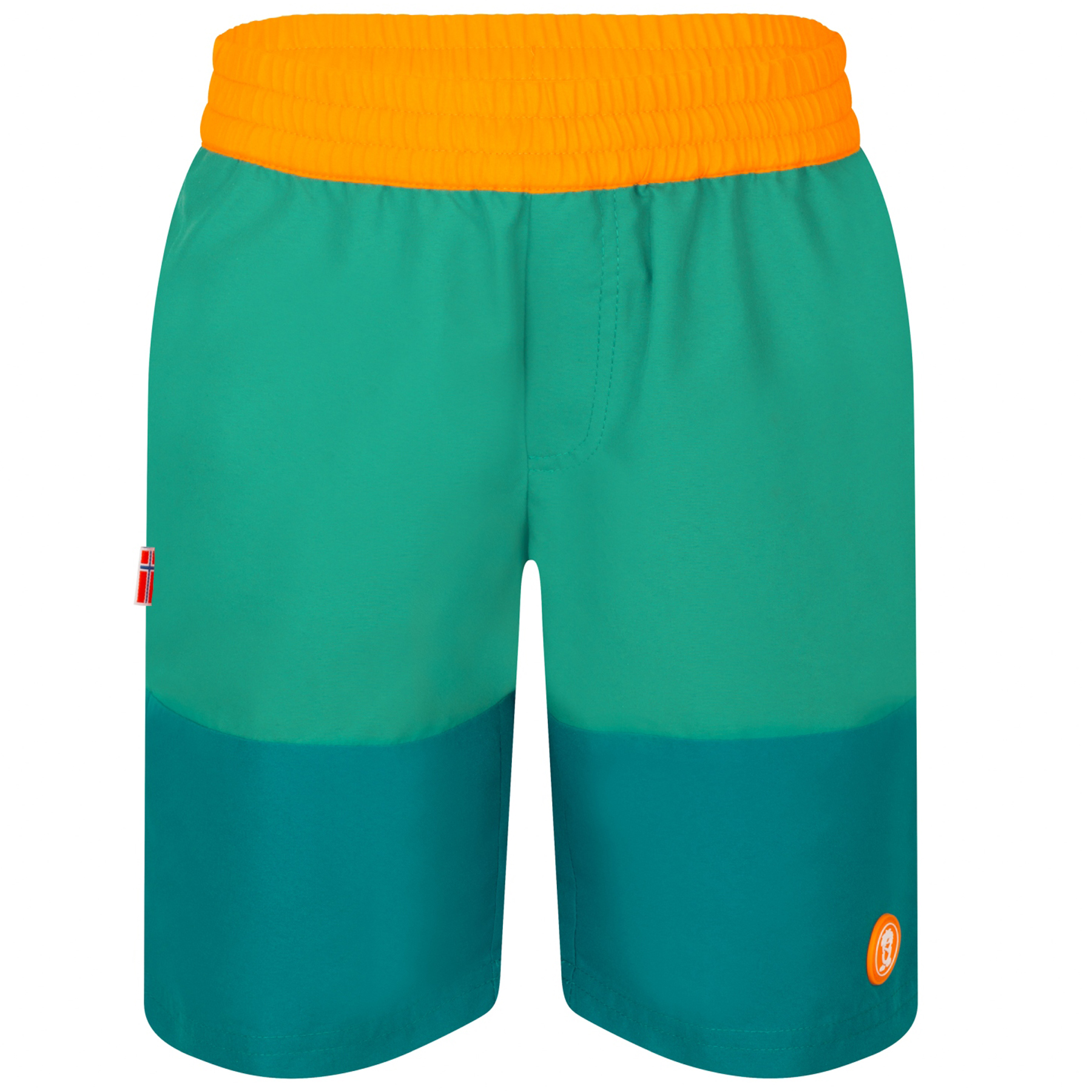 Productfoto van Trollkids Kroksand Short Kinderen - Lagoon Green/Sea Green/Sahara Sunset