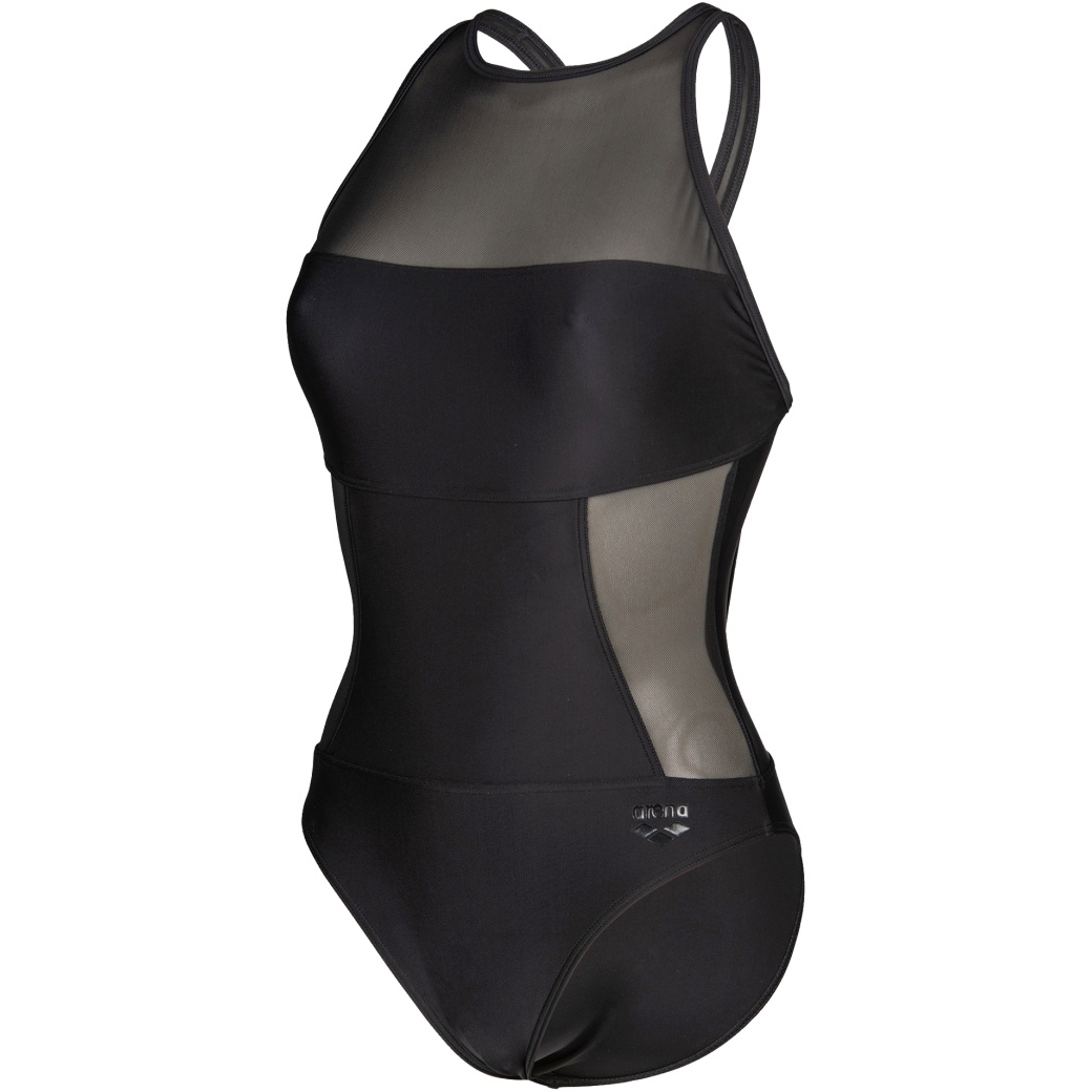 Produktbild von arena Feel Mesh Panels Swim Pro Back Badeanzug Damen - Schwarz