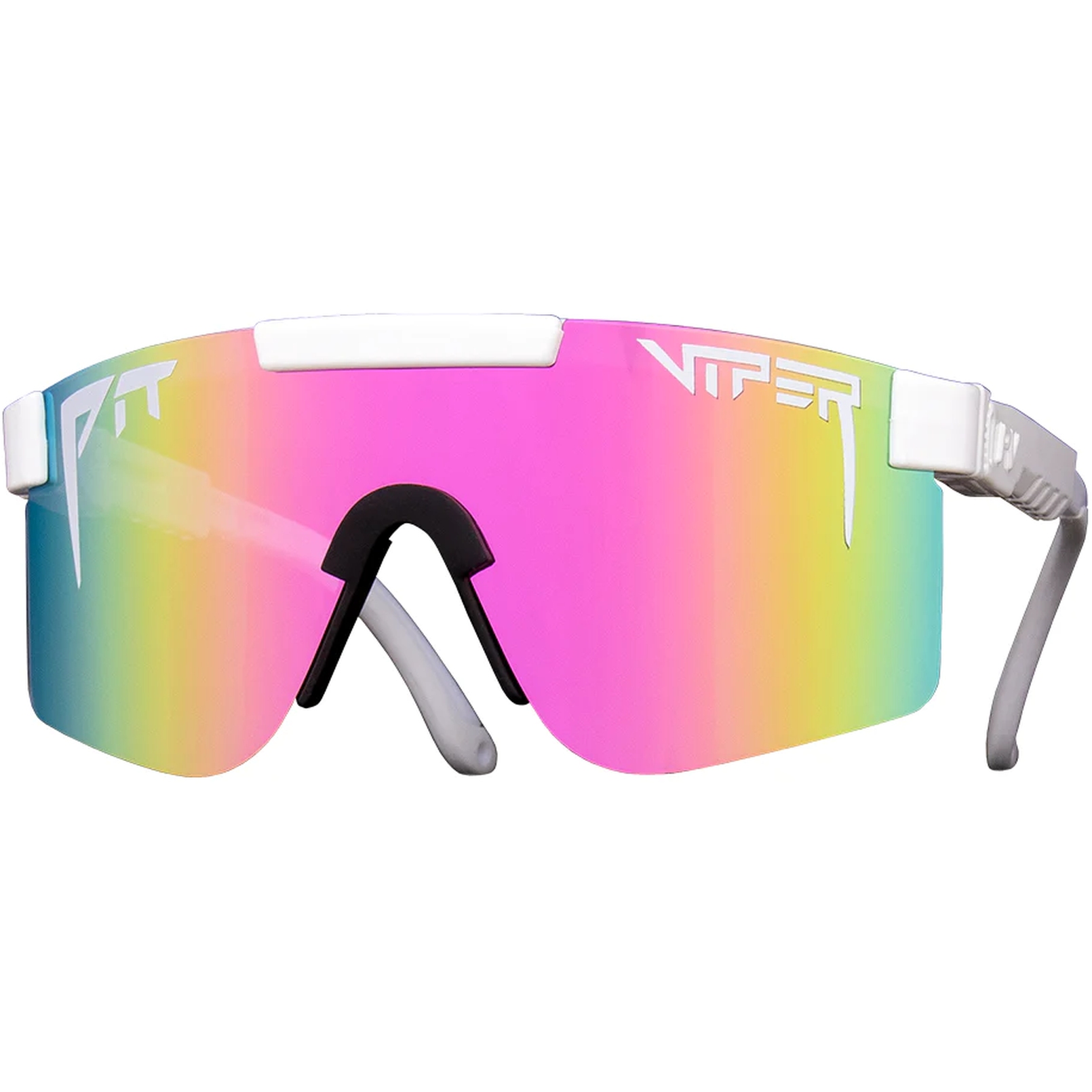 Pit Viper The Originals Glasses - Single Wide - The Miami Nights / Mirror  Smoke to Clear Fade