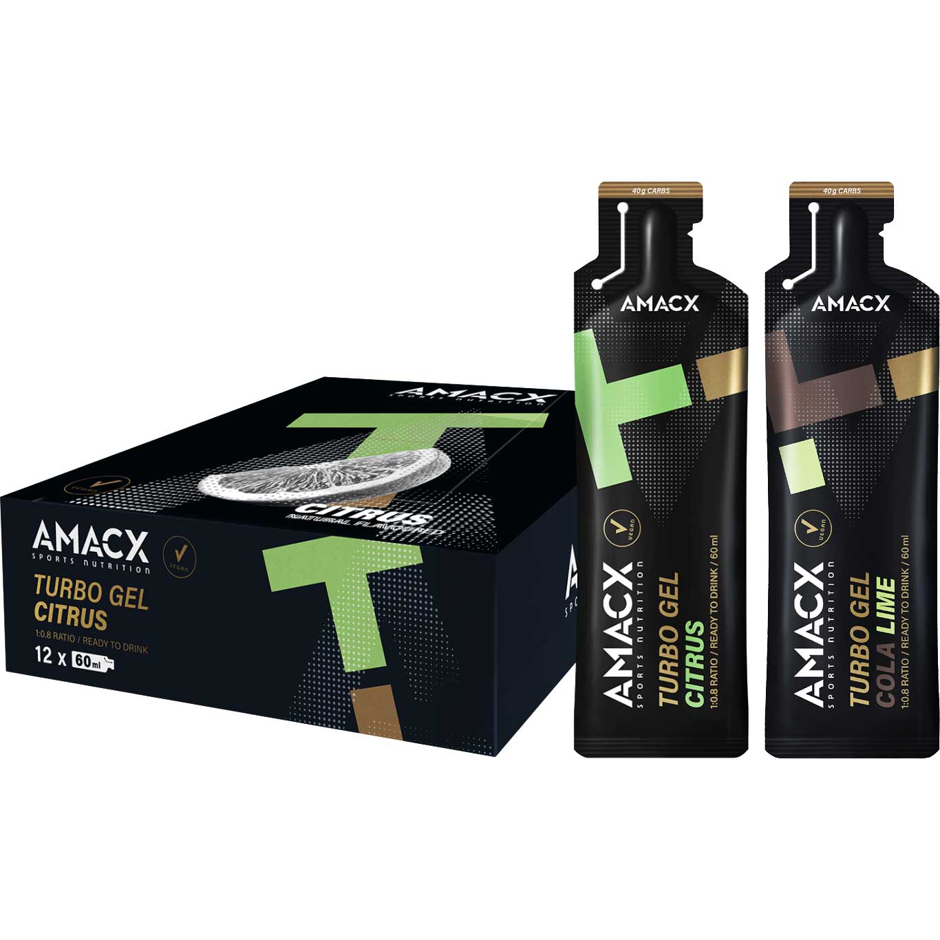 Amacx Turbo Gel - Углеводный гель - 12x60 мл