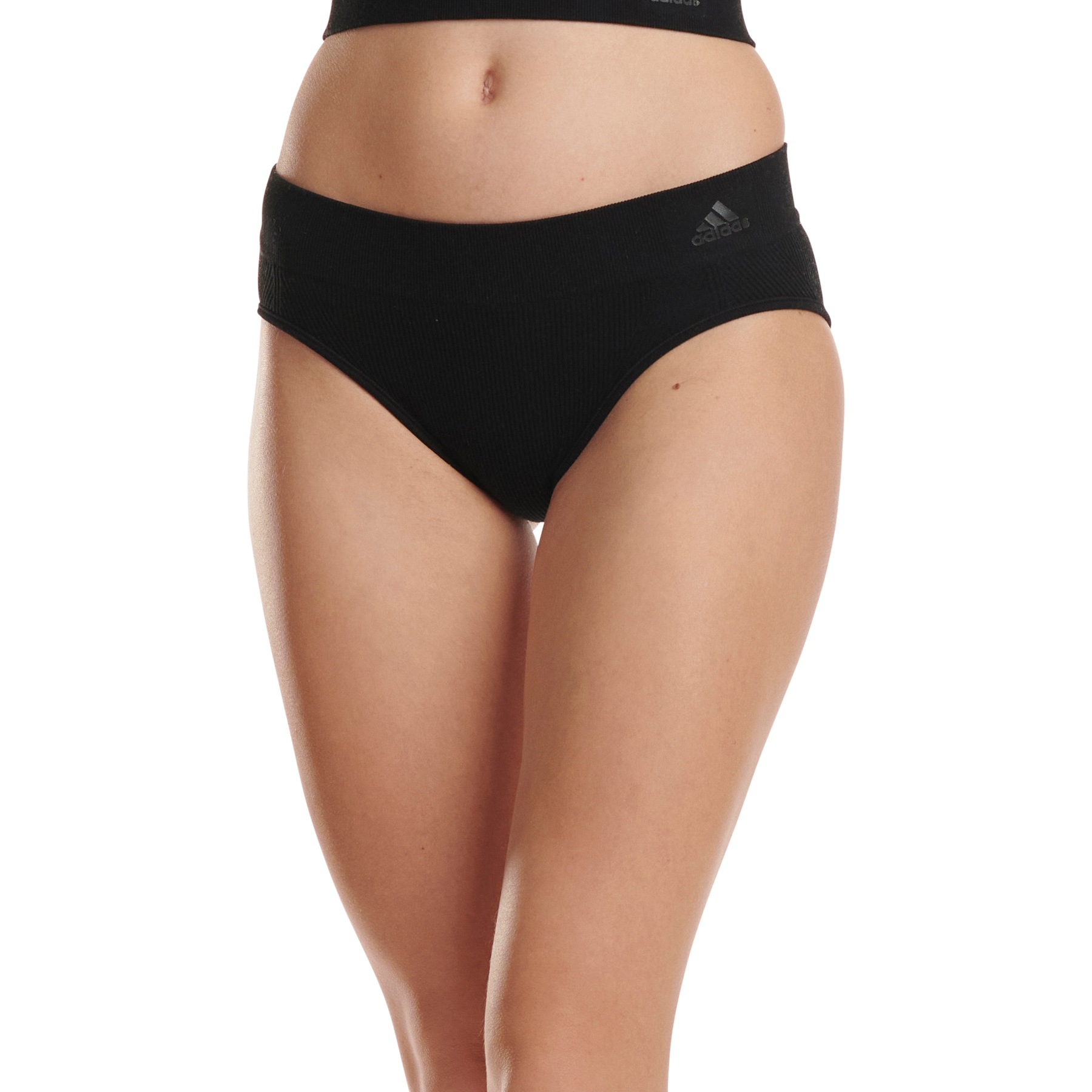 adidas Sports Underwear 3D Rib Hipster Slip Women - 000-black