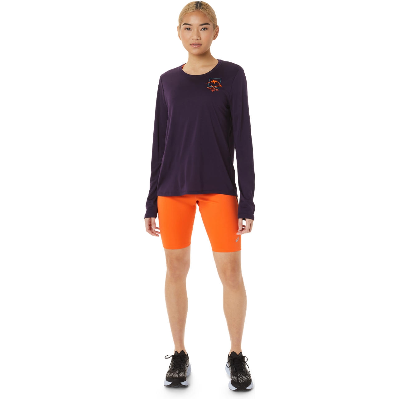 asics Race Sprinter Tight Shorts Women - nova orange | BIKE24 | Shorts