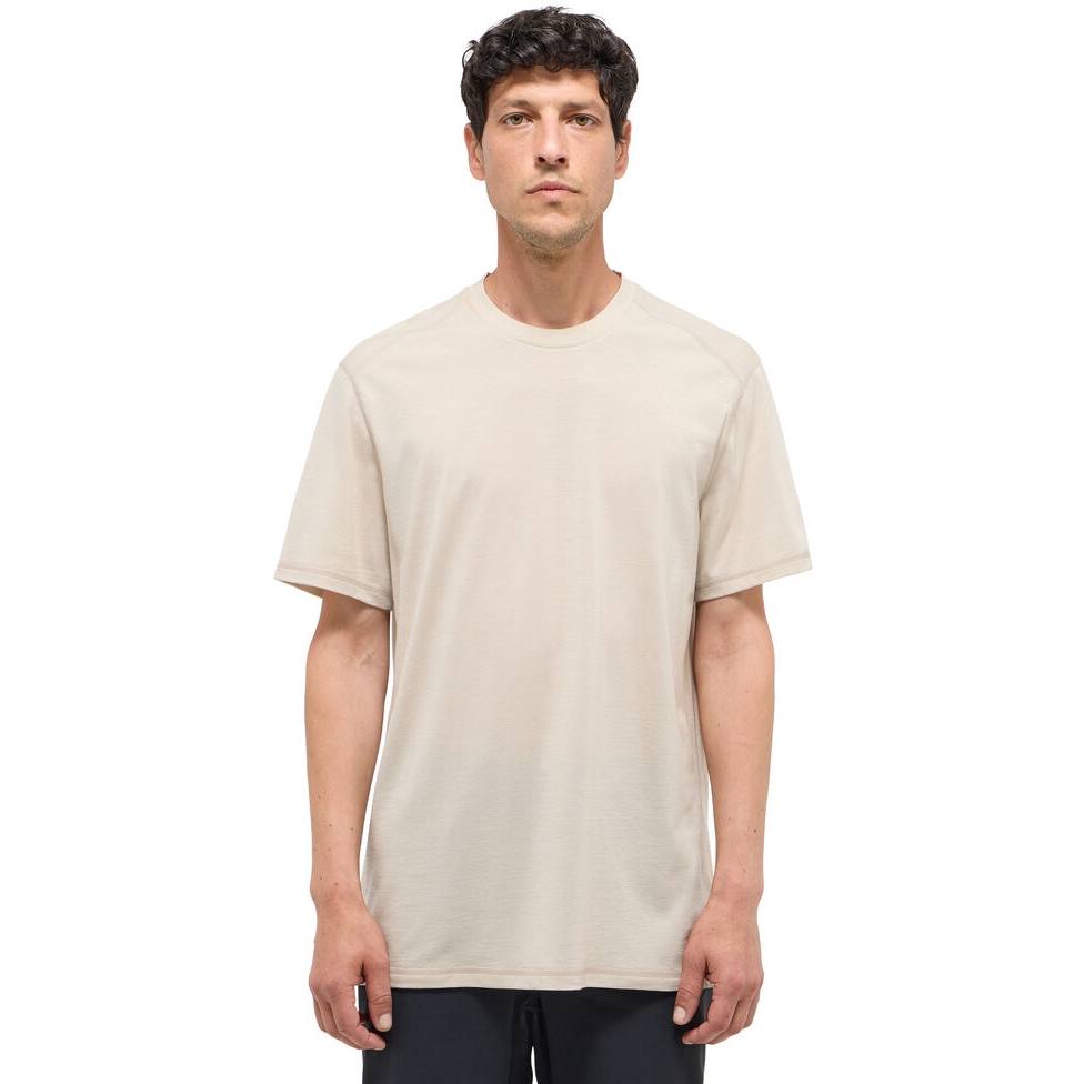 Produktbild von Haglöfs Kaise Wool Kurzarmshirt Herren - chalk beige 5S9