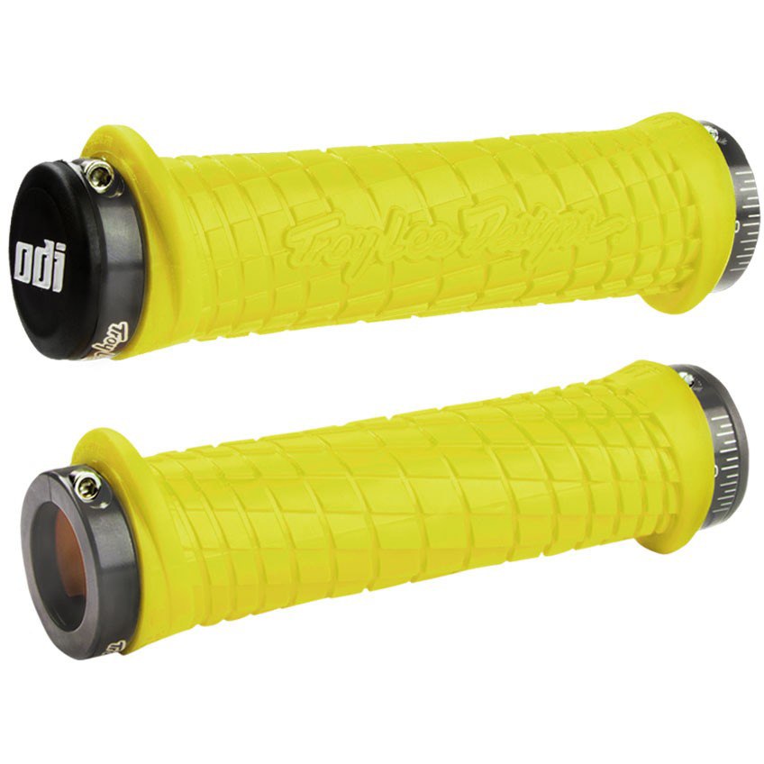 Produktbild von ODI Troy Lee Designs Lock-On MTB Lenkergriffe - yellow/grey
