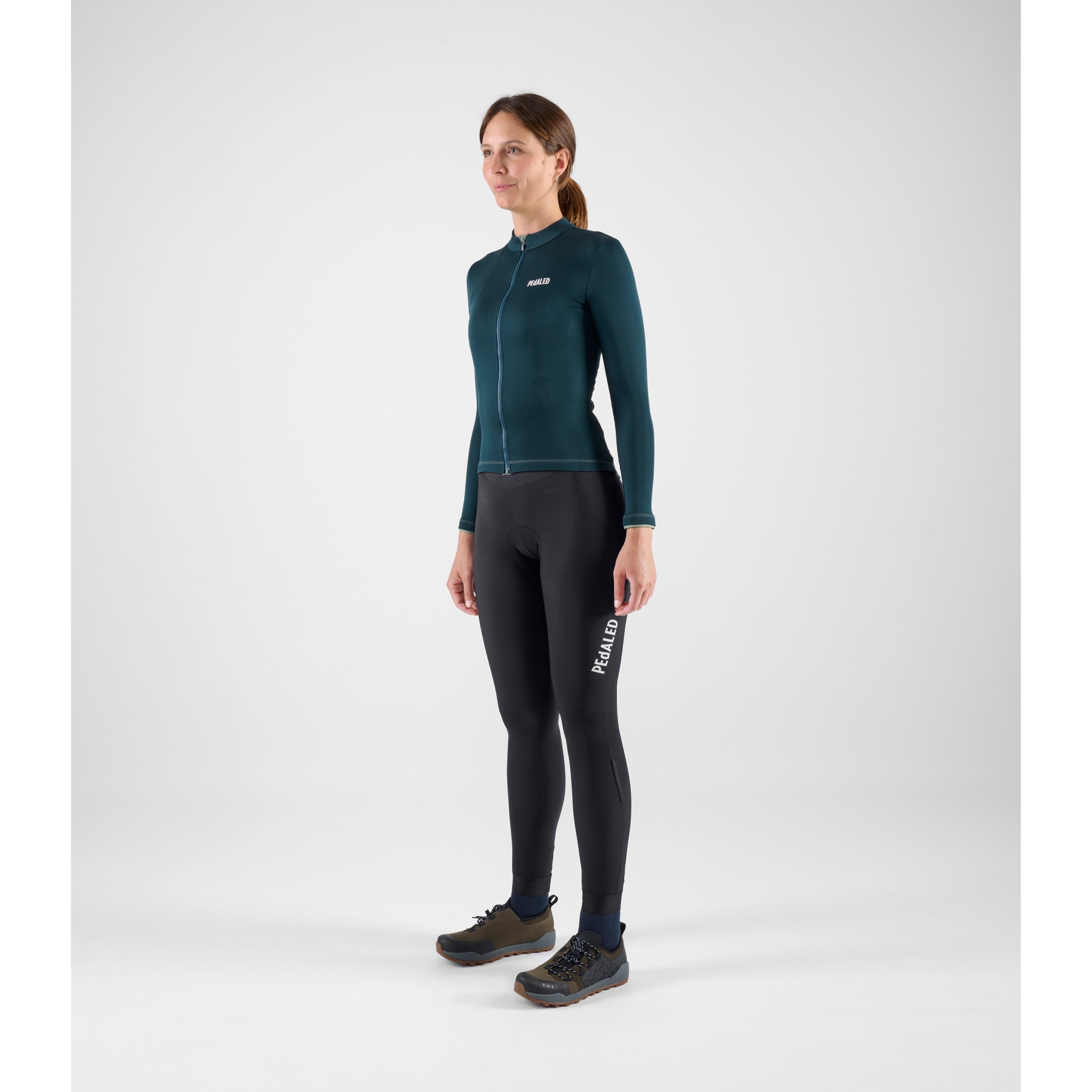 Pedaled Essential Merino Jersey 長袖 XXS Merino Cycling Long Sleeve Jersey Navy for Men | PEdALED
