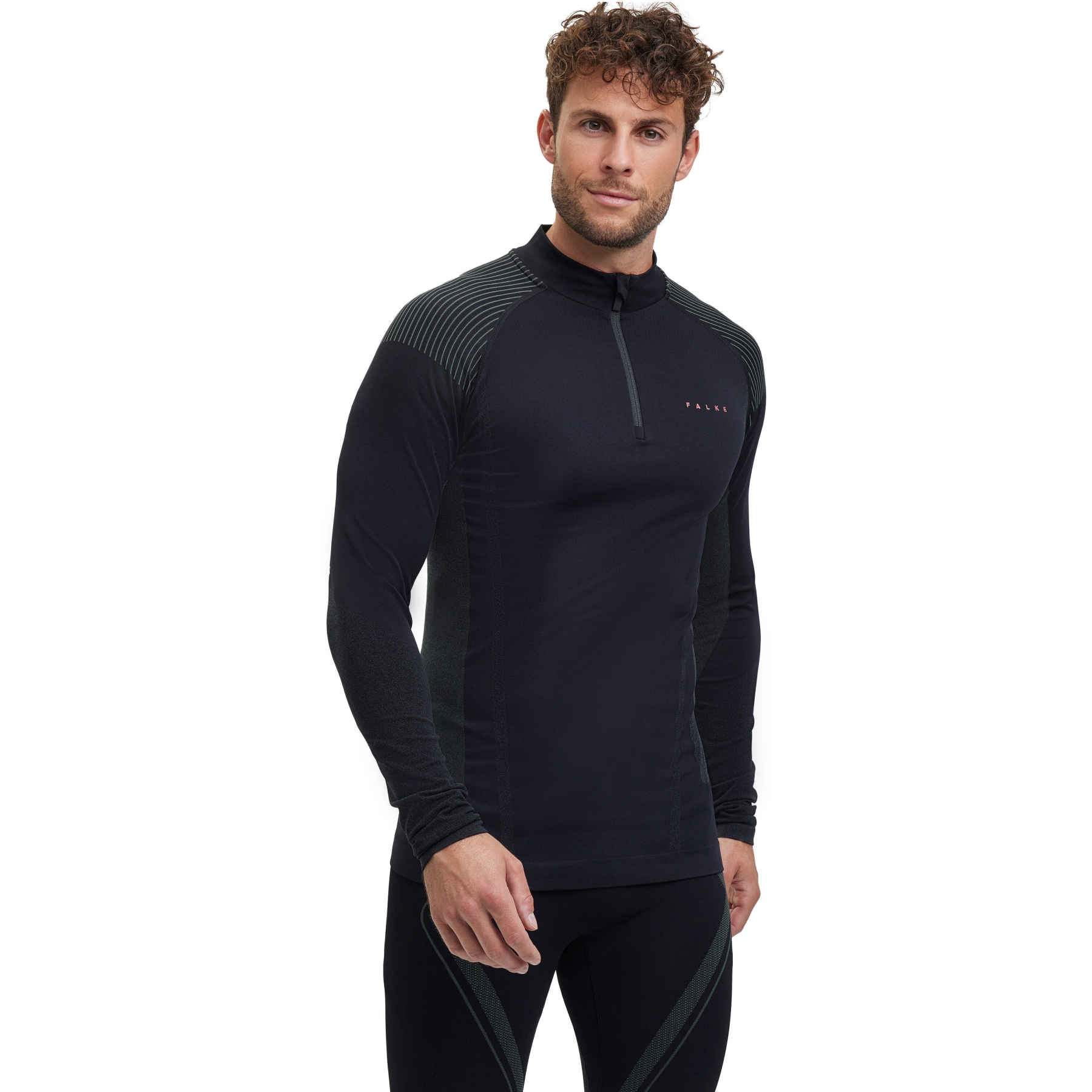 Produktbild von Falke RU Warm Langarmshirt Herren - schwarz 3000