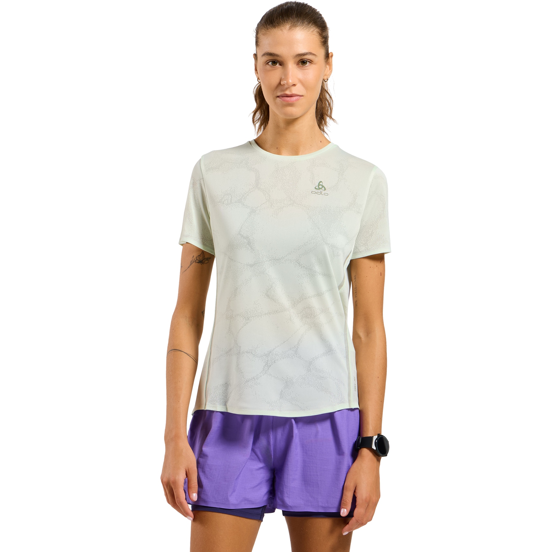 Immagine prodotto da Odlo Maglia Running Donna - Zeroweight Engineered Chill-Tec - ambrosia melange