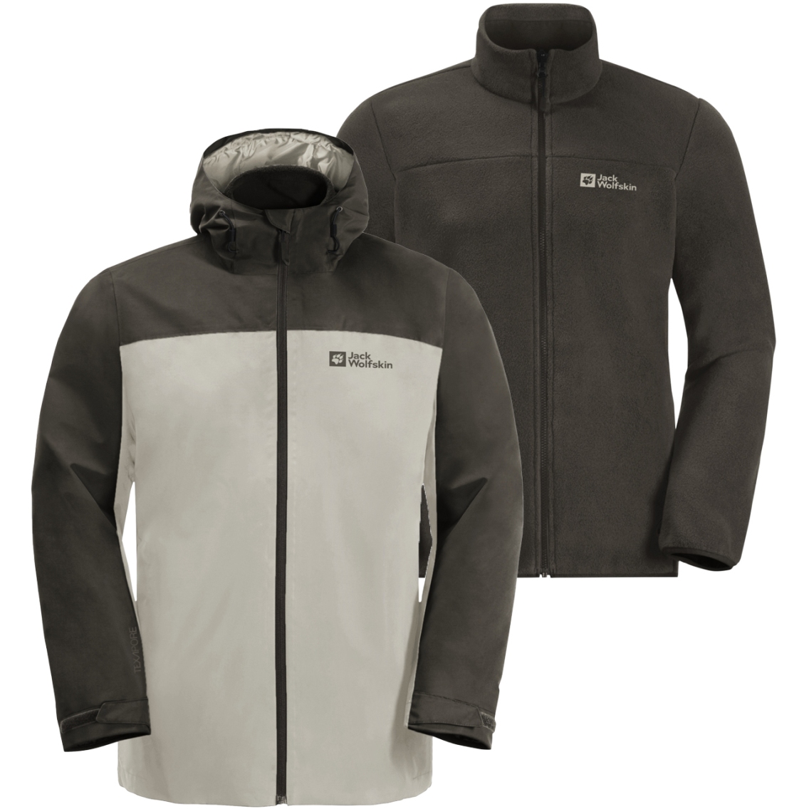 Produktbild von Jack Wolfskin Taubenberg 3In1 Jacke Herren - seal