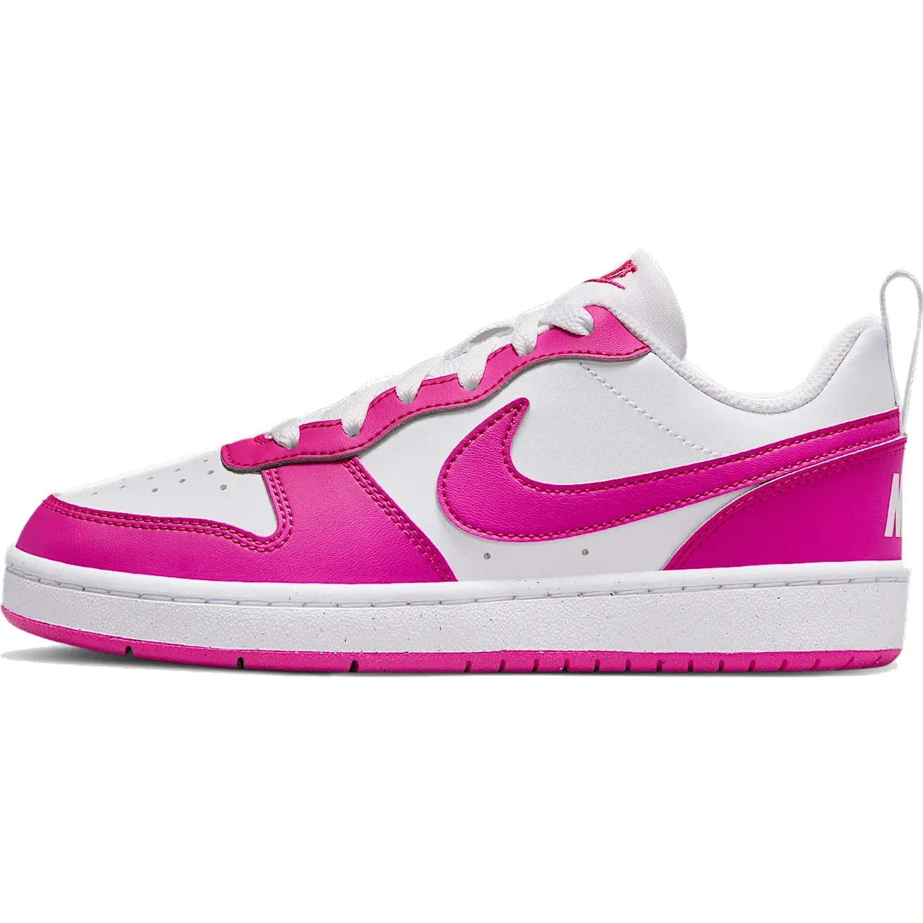 Picture of Nike Court Borough Low Recraft Shoes Kids - white/laser fuchsia DV5456-123