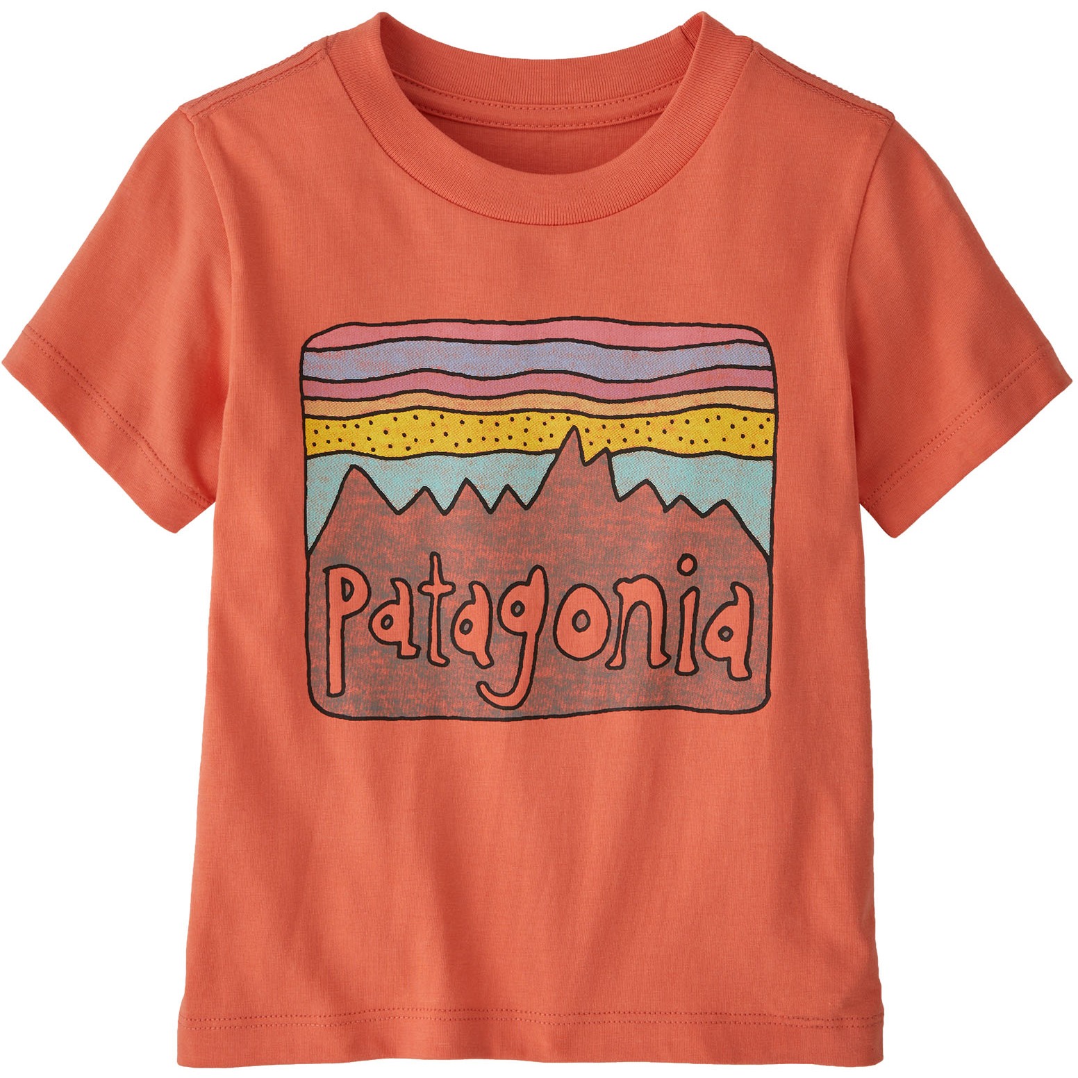 Productfoto van Patagonia Fitz Roy Skies T-Shirt Baby - Coho Coral
