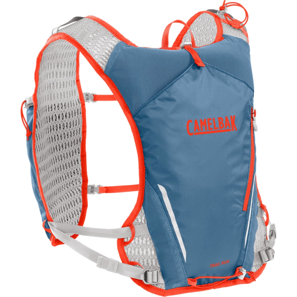 Picture of CamelBak Trail Run Hydration Running Vest - captain&#039;s blue/spicy orange