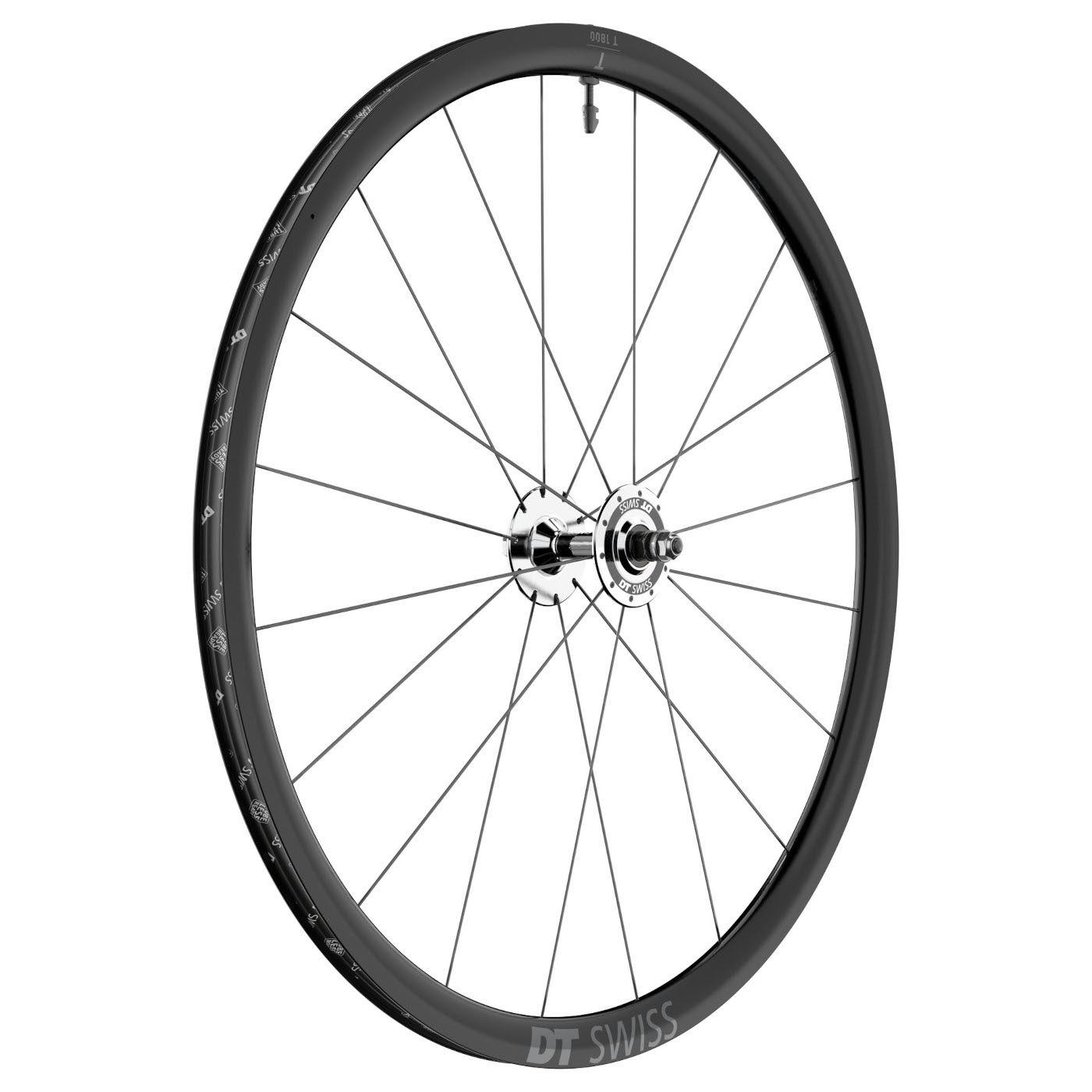 Produktbild von DT Swiss T 1800 CLASSIC 30 Vorderrad - 28&quot; | Clincher - 100mm BO - schwarz