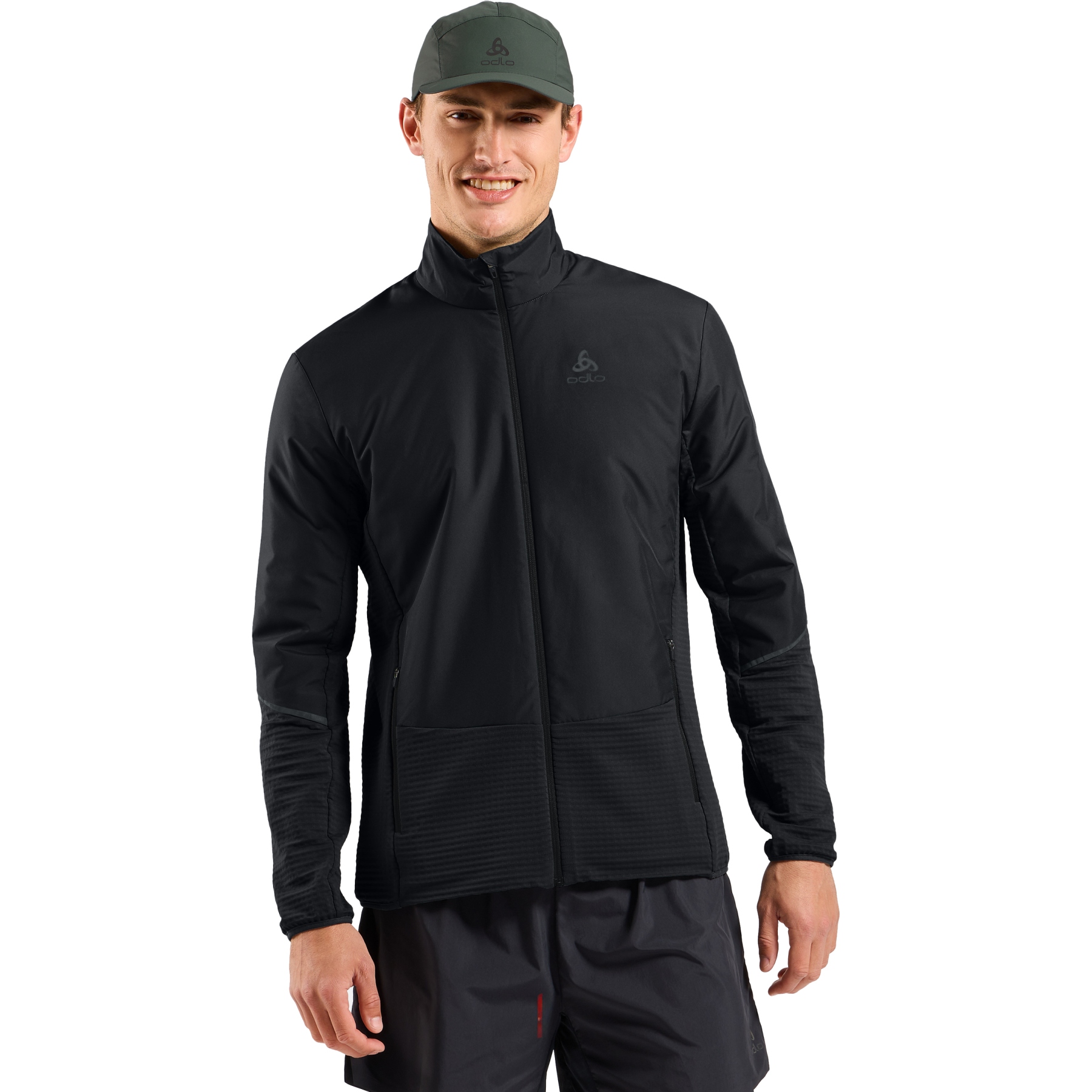 Odlo Essentials Insulator Hybrid Running Jacket Men - black | BIKE24