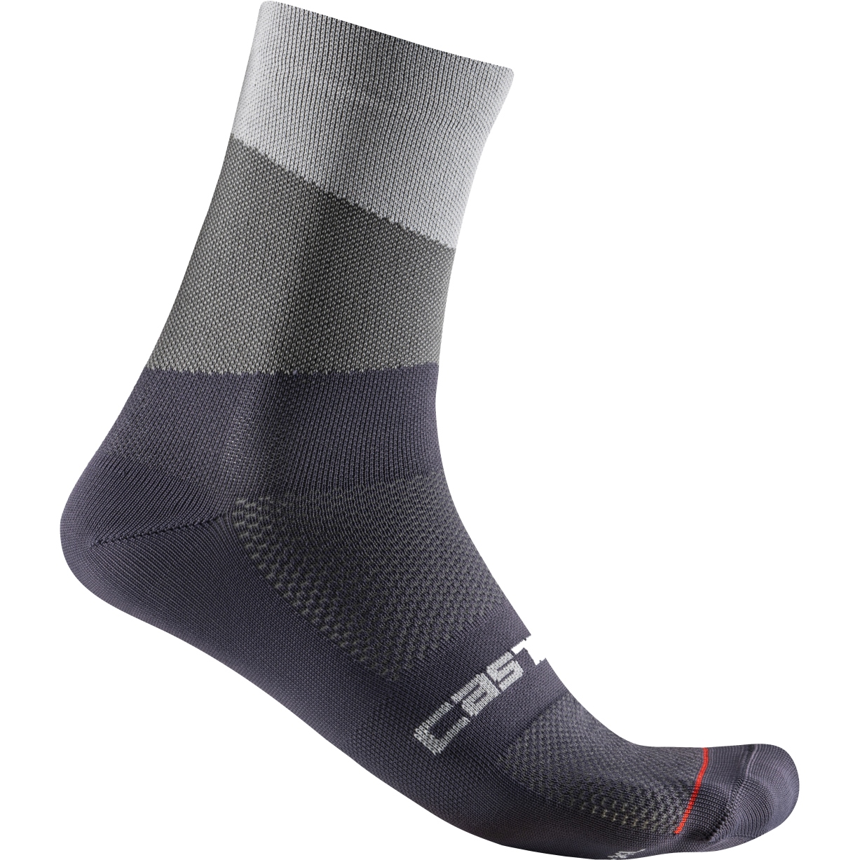 Produktbild von Castelli Orizzonte 15 Socken - silver grey/dark grey 870