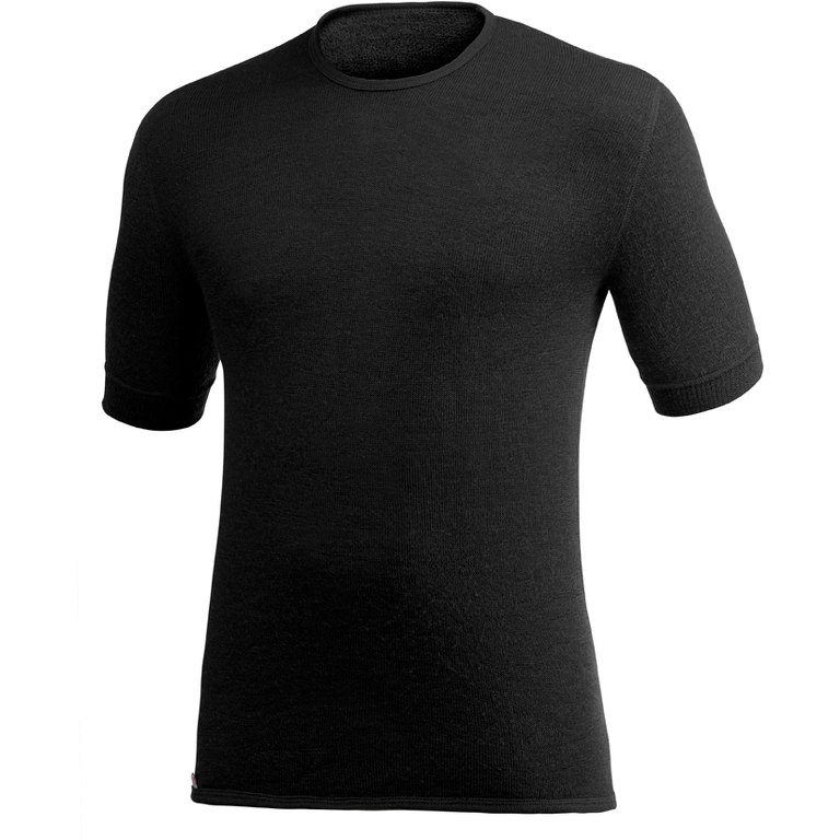 Produktbild von Woolpower Tee 200 Unisex Kurzarm-Unterhemd - schwarz