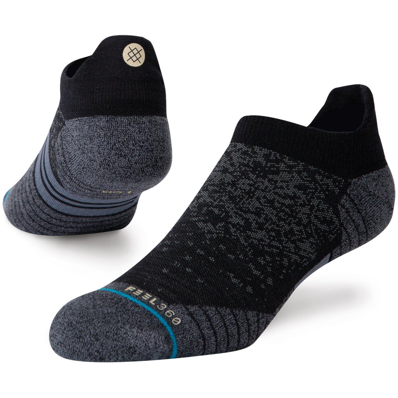 Picture of Stance Run Wool Tab Staple Socks Unisex - black