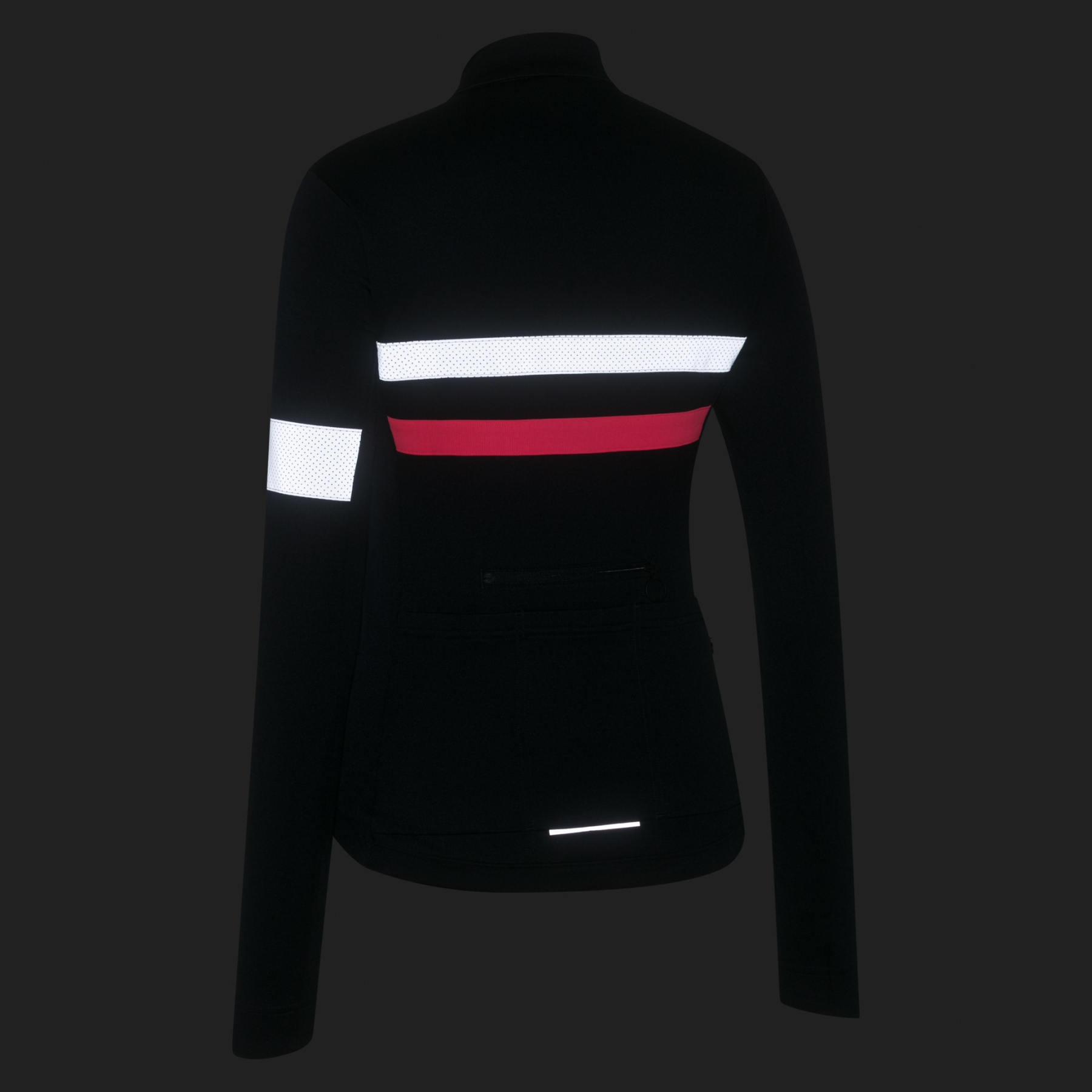 Rapha Brevet Long Sleeve Jersey Women - dark navy/hi-vis pink | BIKE24