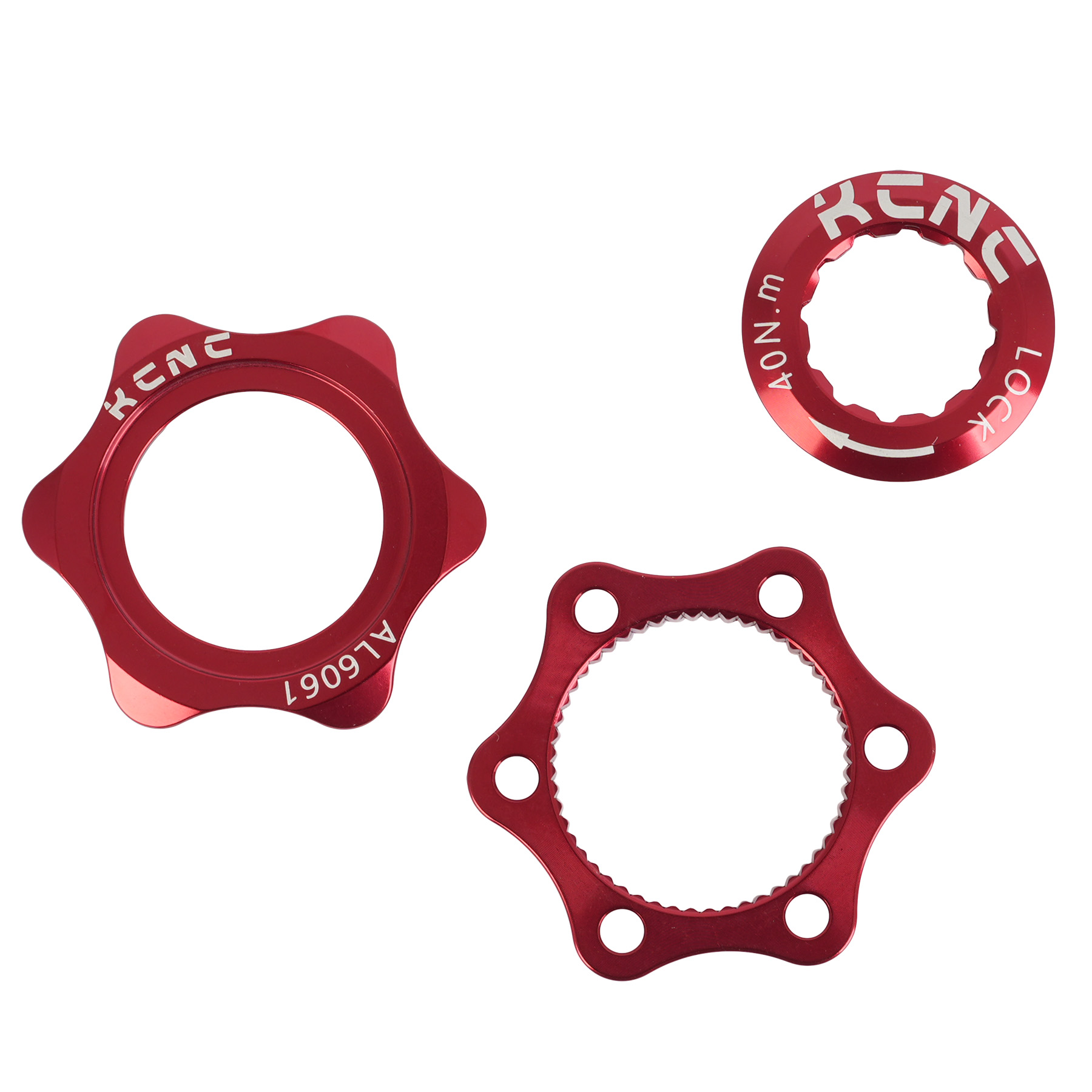 KCNC Center Lock Adaptor for 6-Bolt Brake Discs - XC - AL 6061