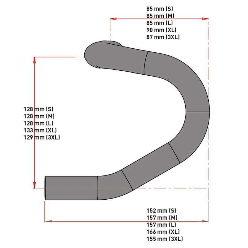 Syntace Racelite Carbon Road 31.8 Handlebar - Matt | BIKE24