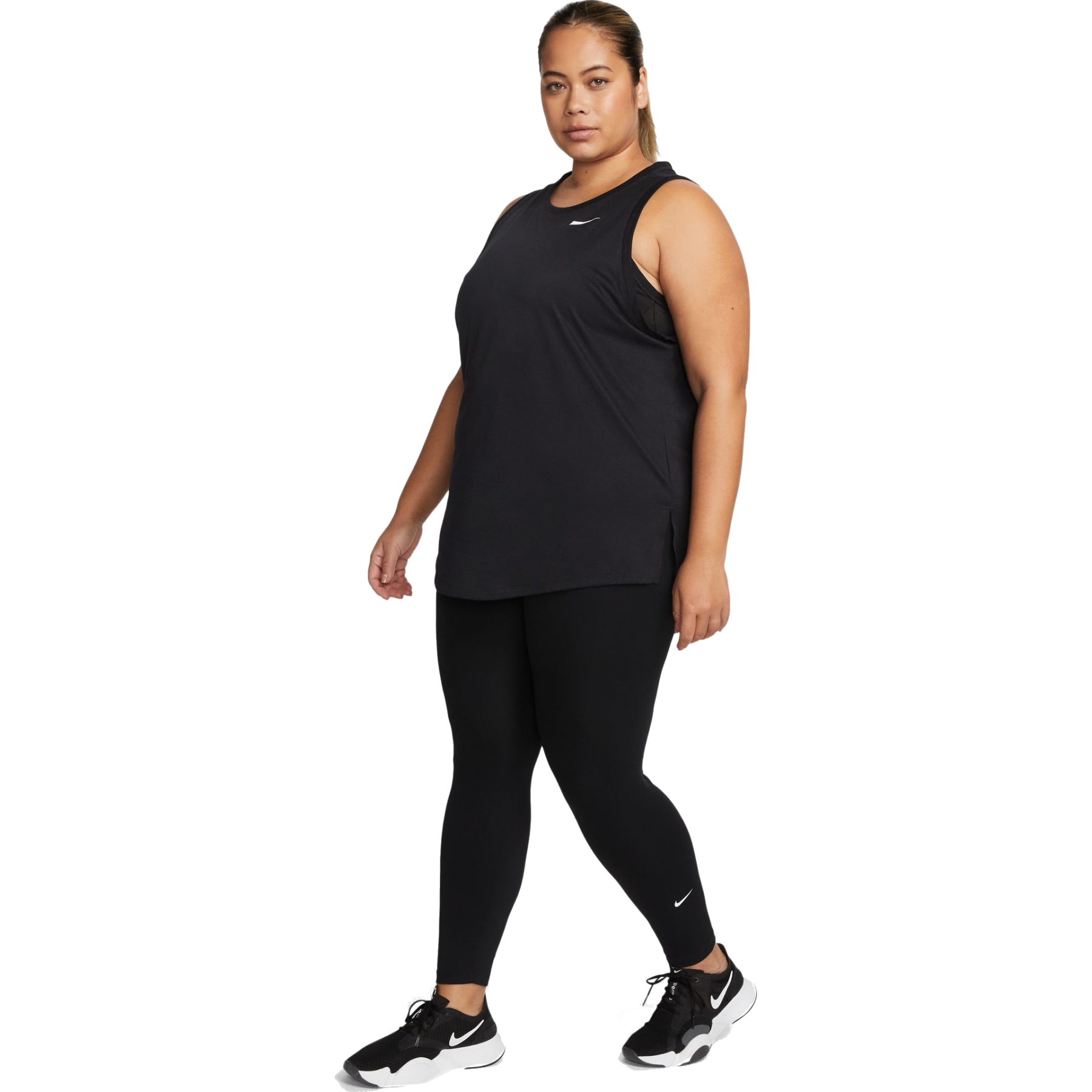 Nike One Dri-FIT High-Rise Tights Women (Plus Size) - black/white