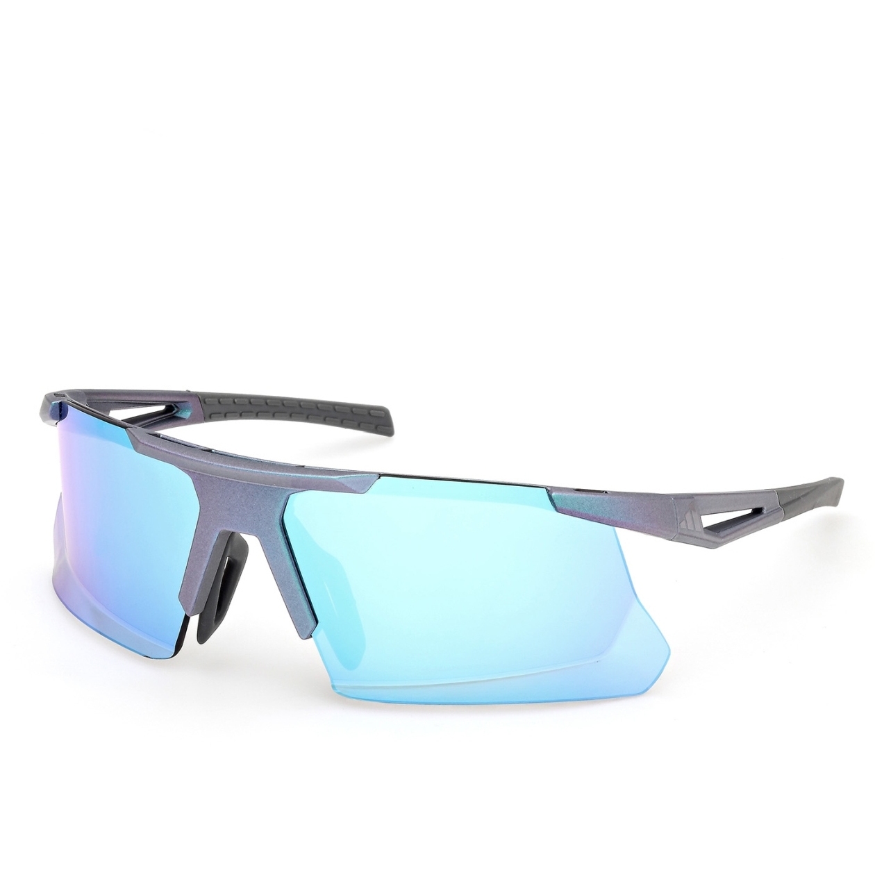 adidas Dunamis Bi SP0119 Glasses - Matte Dark Green / Blue Mirror