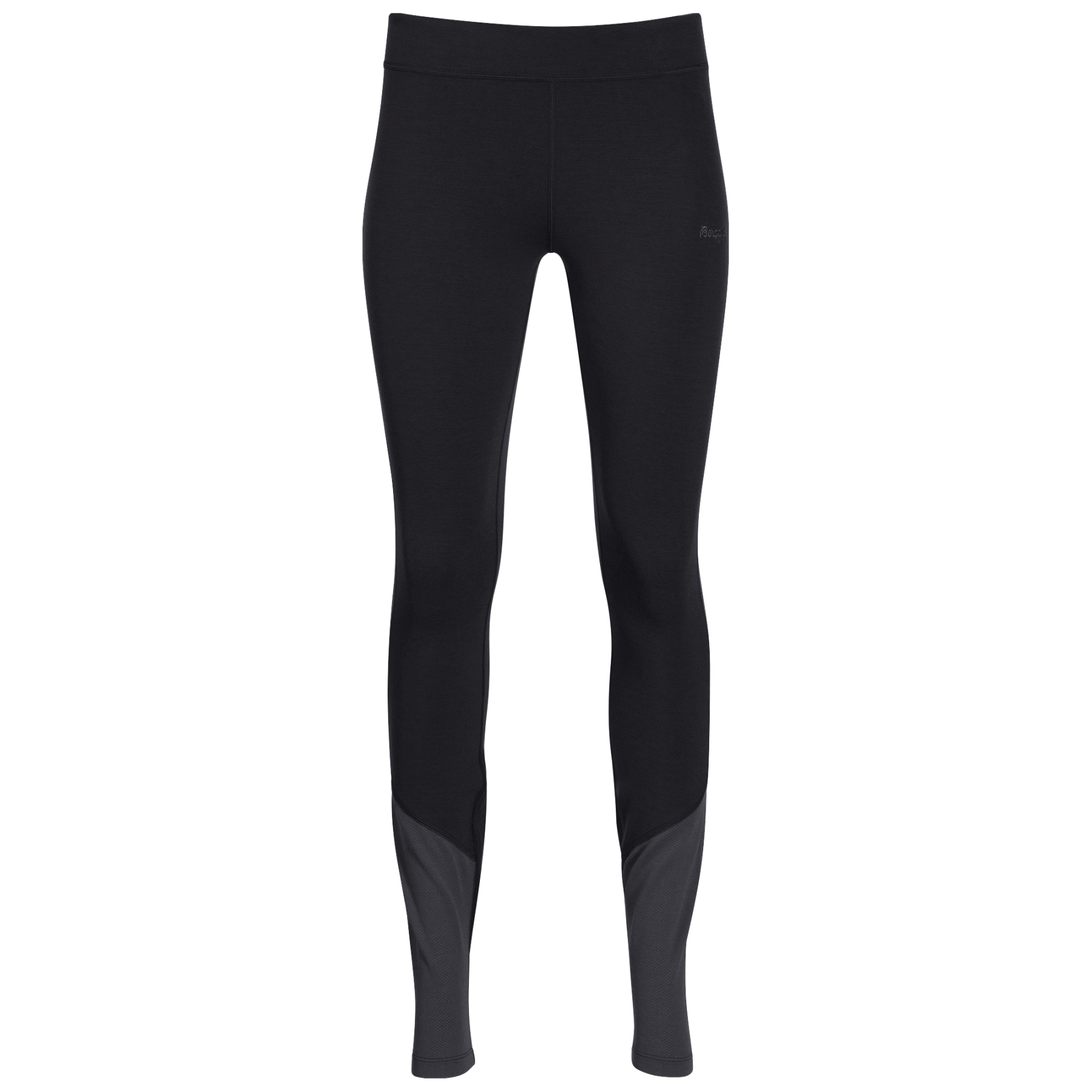 Image of Bergans Cecilie Wool Women's Tights - black/solid charcoal