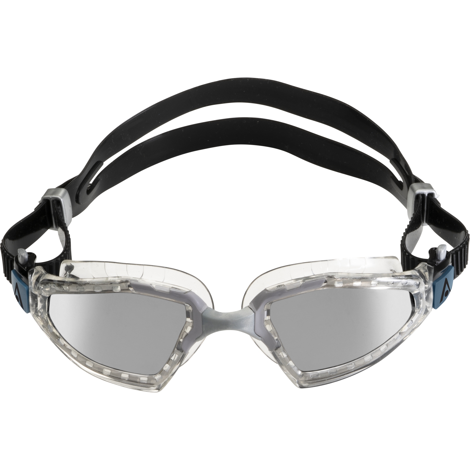 Picture of AQUASPHERE Kayenne Pro Swim Goggles - Silver Titanium Mirrored - Transparent/Gray