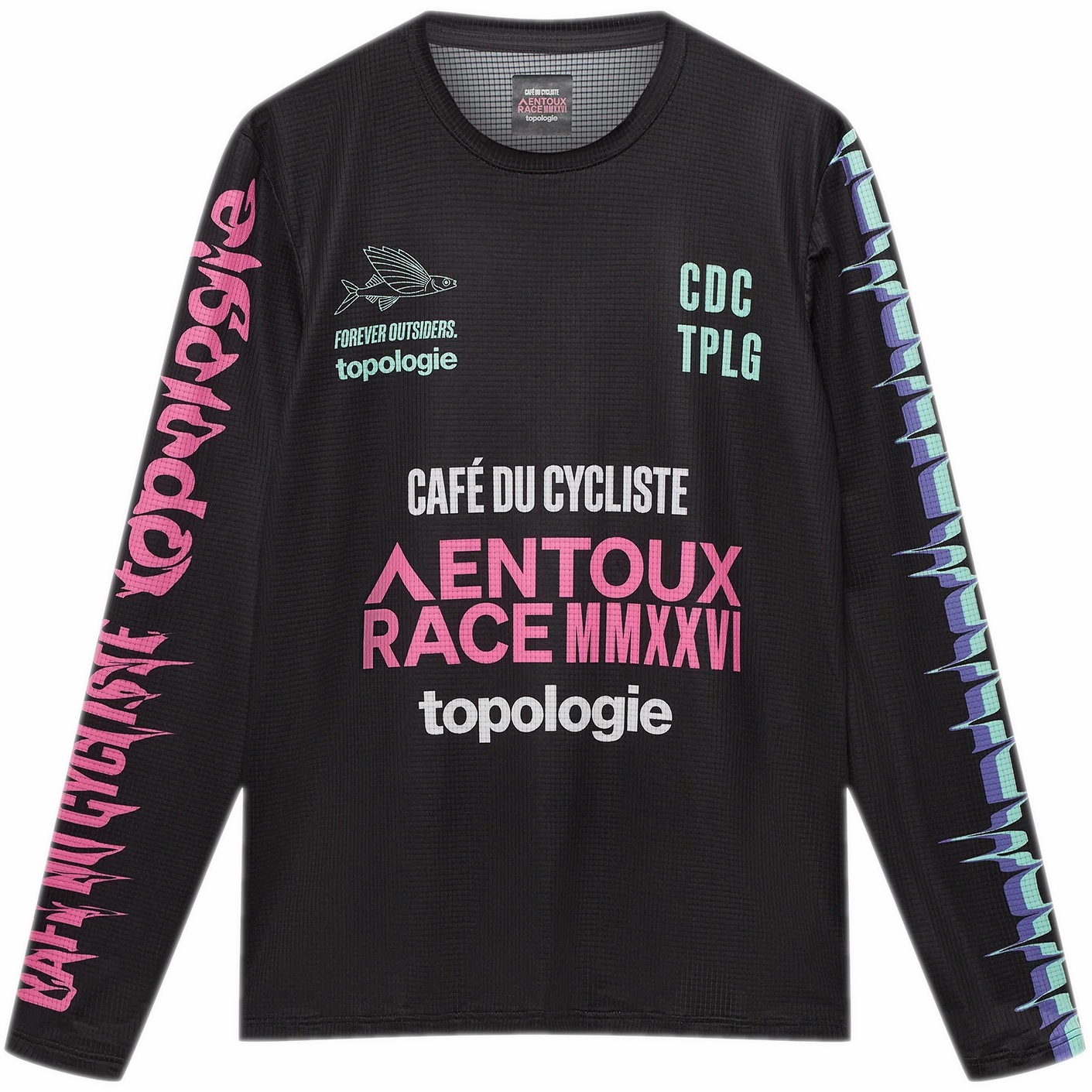 Café du Cycliste x Topologie Ambre Longsleeve Shirt Men - black