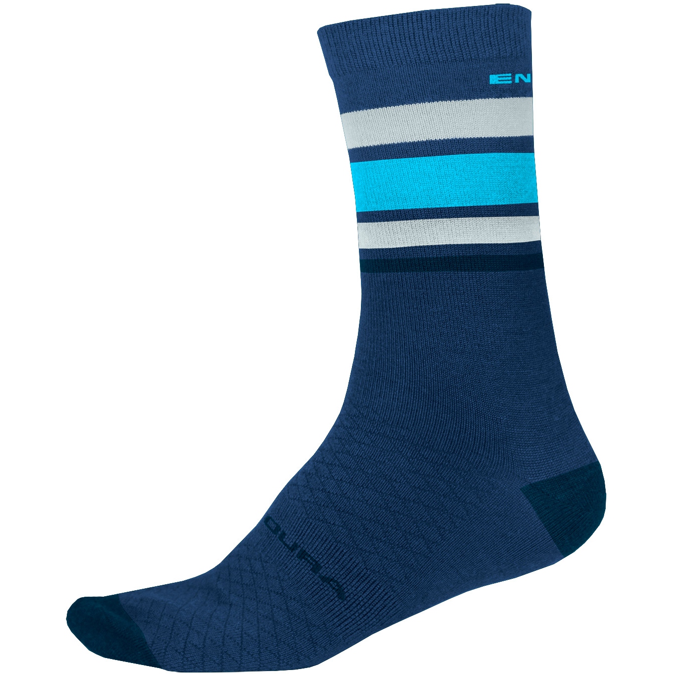 Produktbild von Endura BaaBaa Merino Stripe Socken mittellang - blaubeere