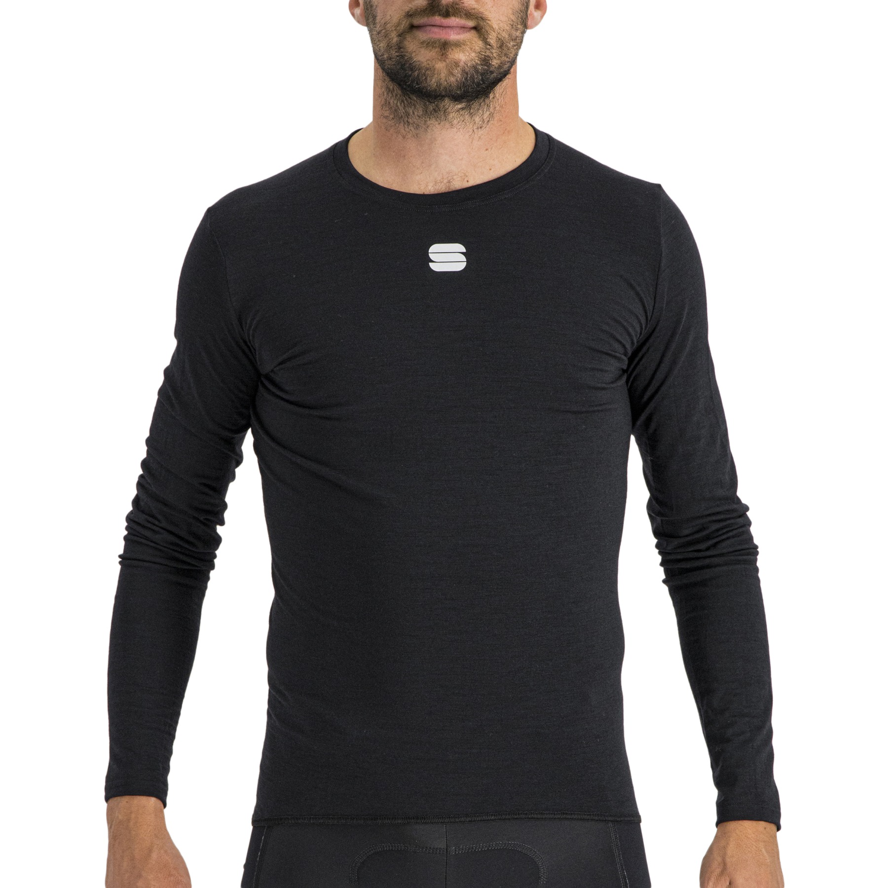 Picture of Sportful Merino Layer Tee Long Sleeves - 002 Black
