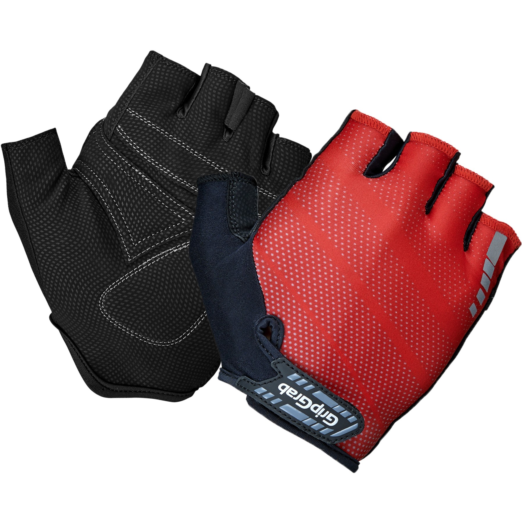 Produktbild von GripGrab Rouleur Gepolsterter Kurzfinger Handschuhe - Red