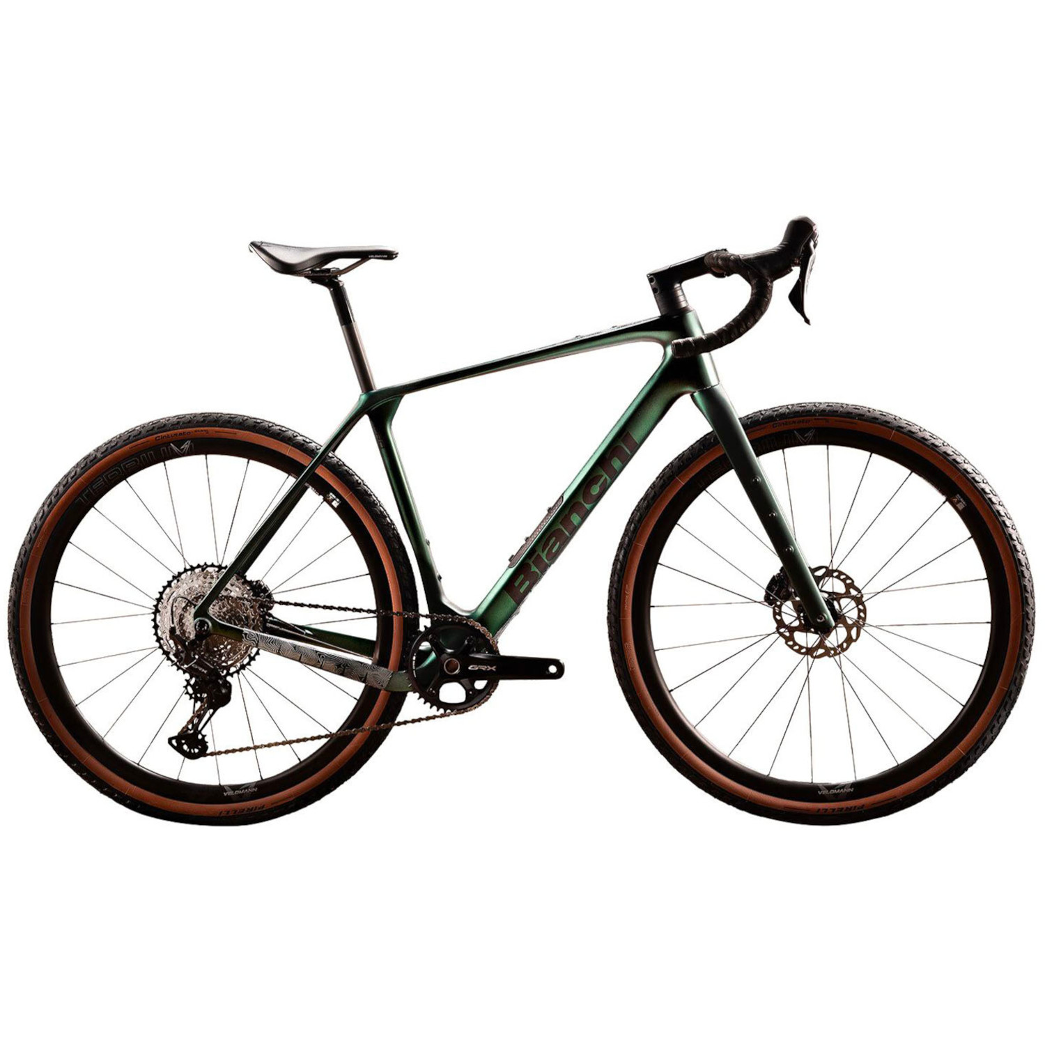 Bianchi ARCADEX PRO Carbon Gravel Bike 2025 forest green graphite matt