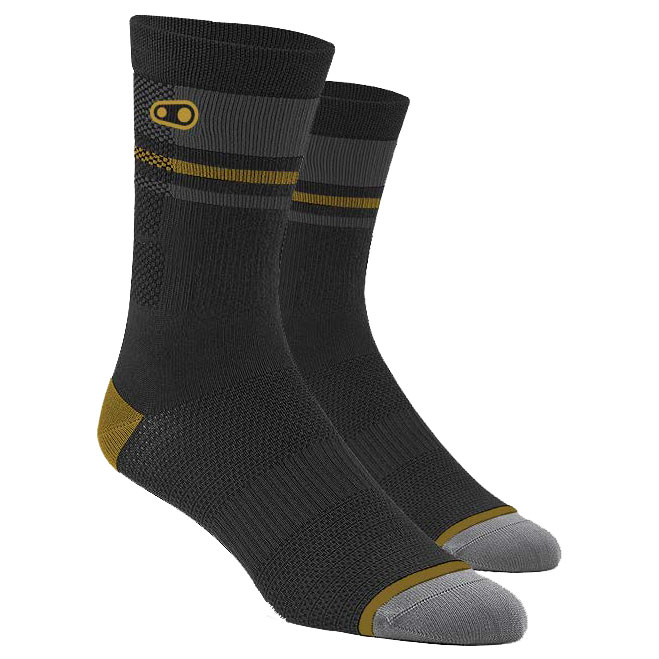 Picture of Crankbrothers Icon MTB Socks - black/gold/grey