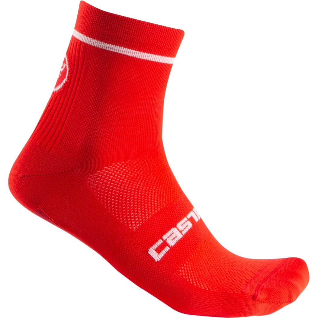 Image of Castelli Entrata 9 Socks - red 023